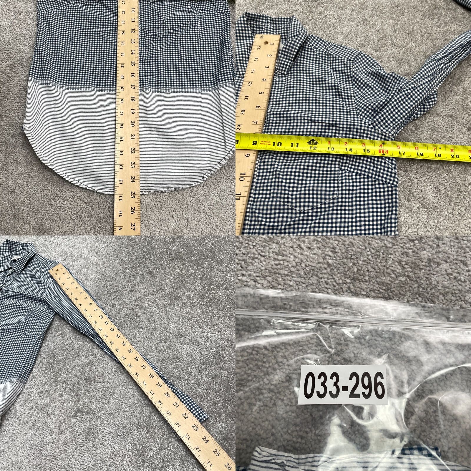 J.Crew J.Crew Striped Popover Shirt Womens 00 Blue White Button-Down Cotton Top Shirt Casual Womens 00 Blue White Striped Button-Up Cotton Top Size XXS / US 00 / IT 34 - 8 Thumbnail