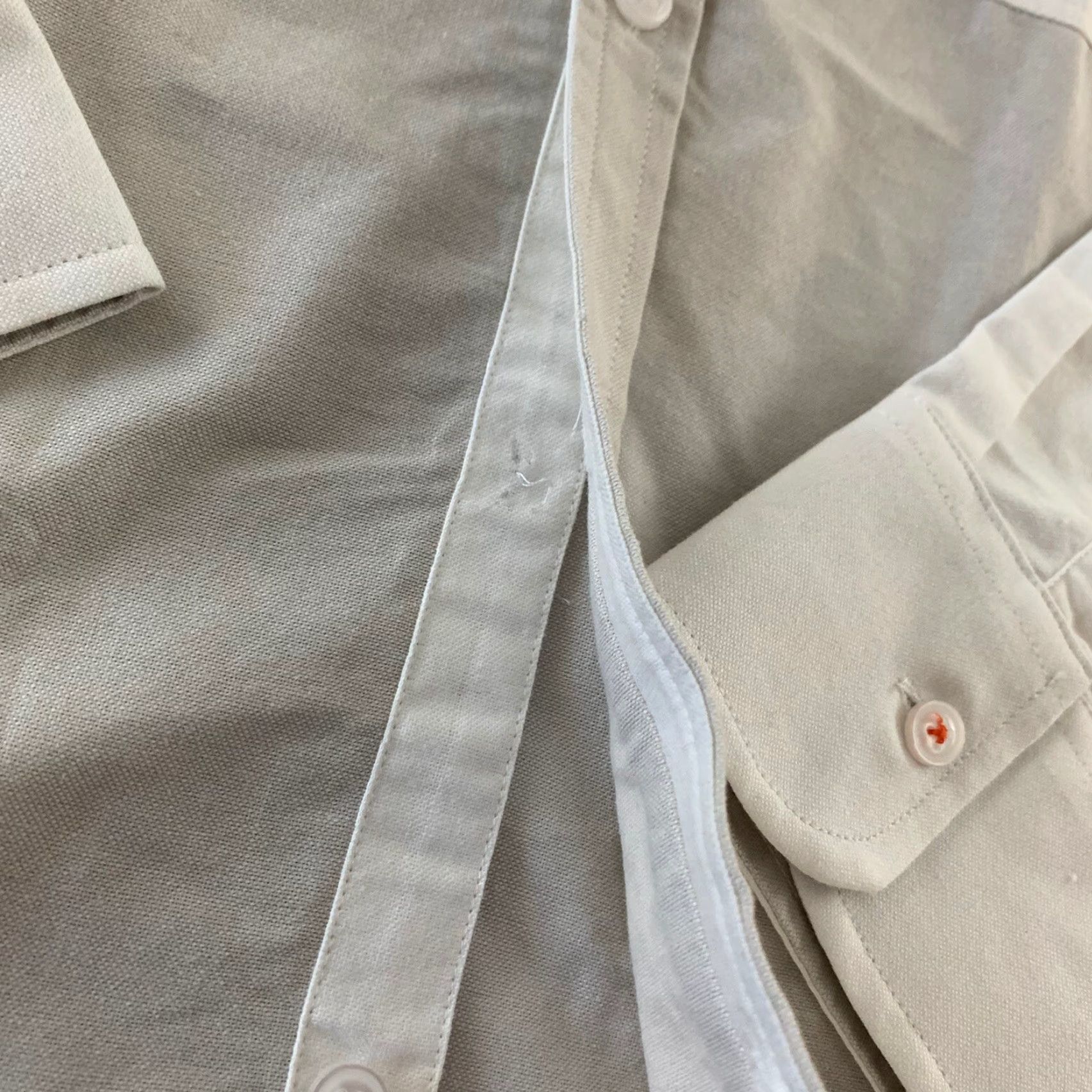 Vintage Five Four Jersey Long Sleeve Button-Up Shirt XL White Mens Size US XL / EU 56 / 4 - 4 Thumbnail