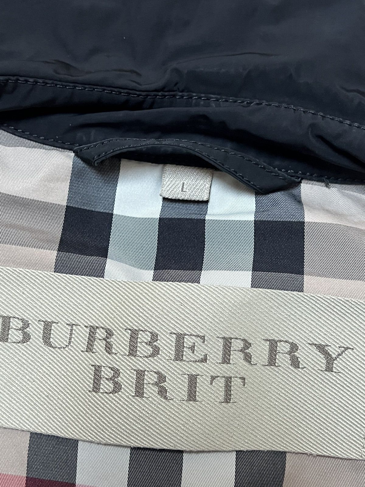Burberry Burberry Brit Nylon Coat Nova Check Size L Size US L / EU 52-54 / 3 - 14 Thumbnail