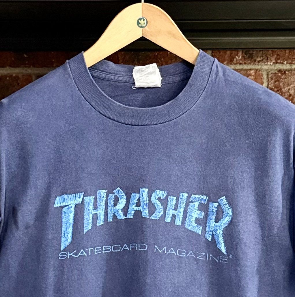 Thrasher Thrashed Vintage 90s Thrasher Skateboard Megazine Sun Faded T Size US L / EU 52-54 / 3 - 2 Thumbnail