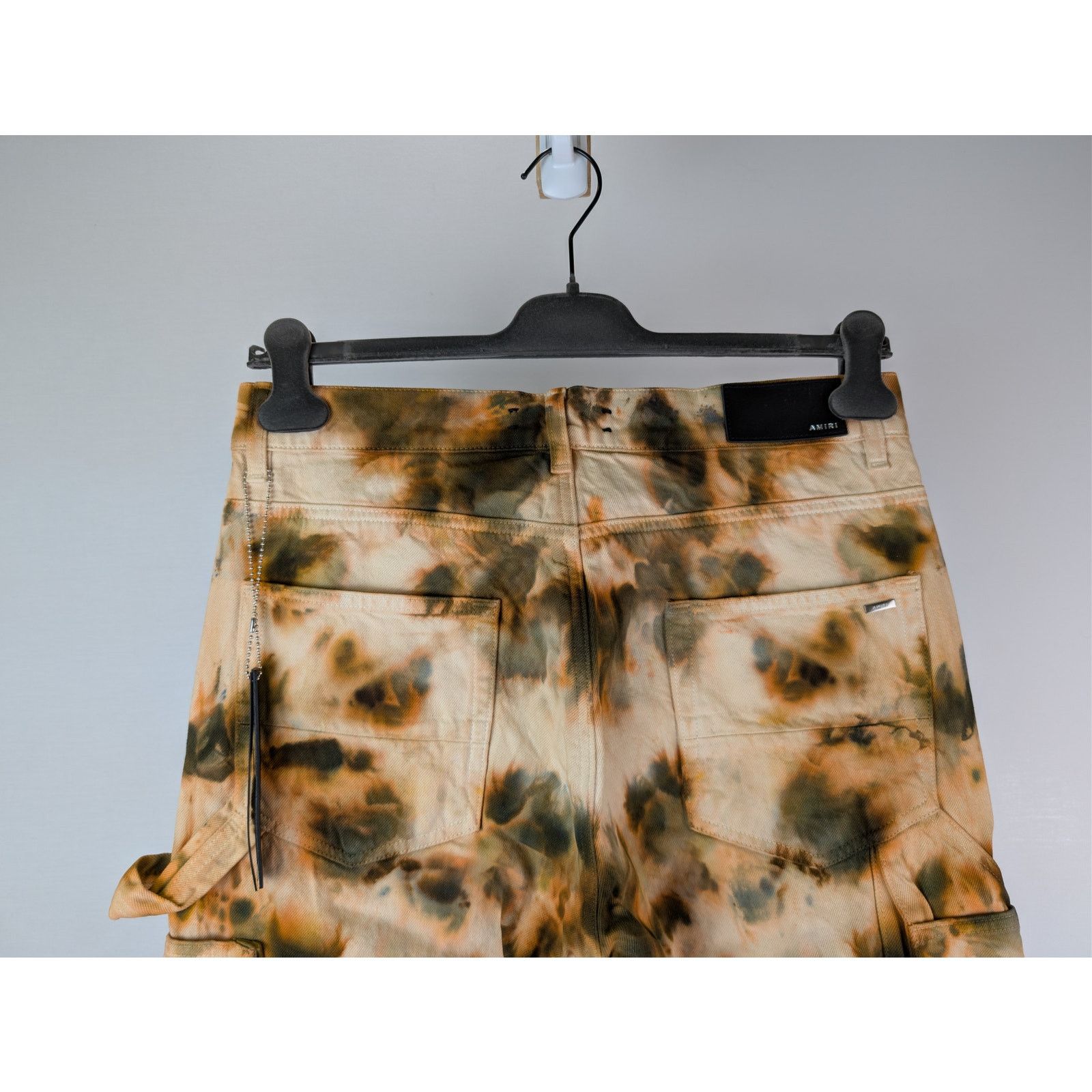 Amiri o1rshd1 Tie Dye Carpenter Pants in Khaki Size US 31 - 13 Thumbnail