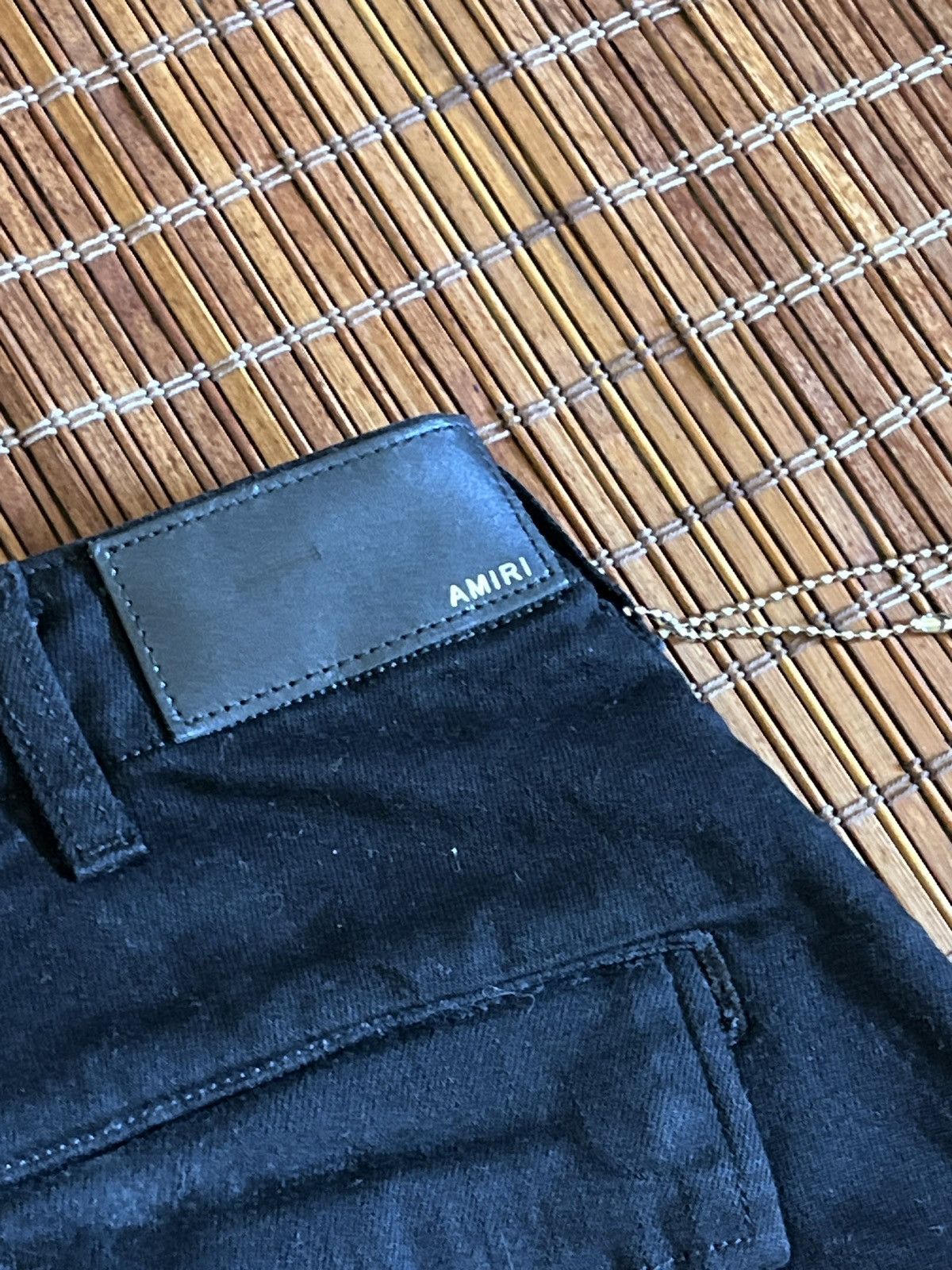 Amiri Mike Amiri Black Cargo Denim Tapered jeans with pockets Size 27" / US 4 / IT 40 - 8 Thumbnail