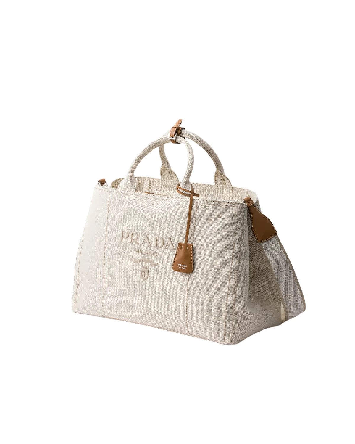Prada PRADA $2850 Natural Extra Large Tote Bag New And Authentic Size ONE SIZE - 2 Thumbnail