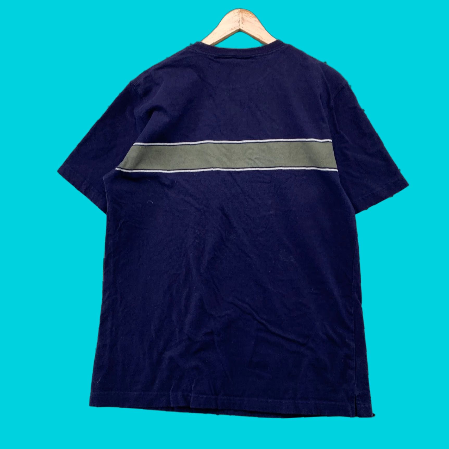 Vintage VINTAGE Energy Zone T-Shirt Mens M Blue Striped Punk Energy Zone Shirt Mens M Blue Striped Punk 90s Concert Skate Goth Size US M / EU 48-50 / 2 - 1 Thumbnail