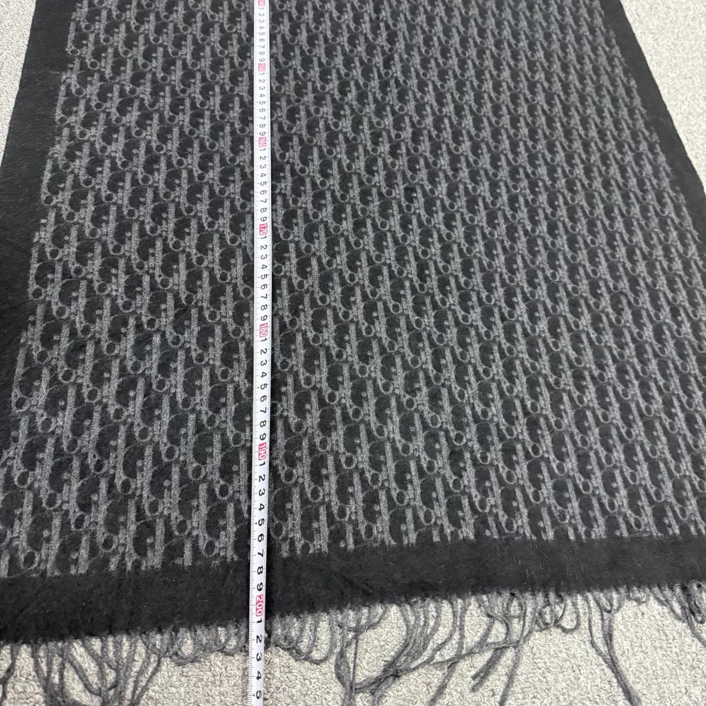 Dior Dior gray full logo scarf unworn Size ONE SIZE - 7 Thumbnail