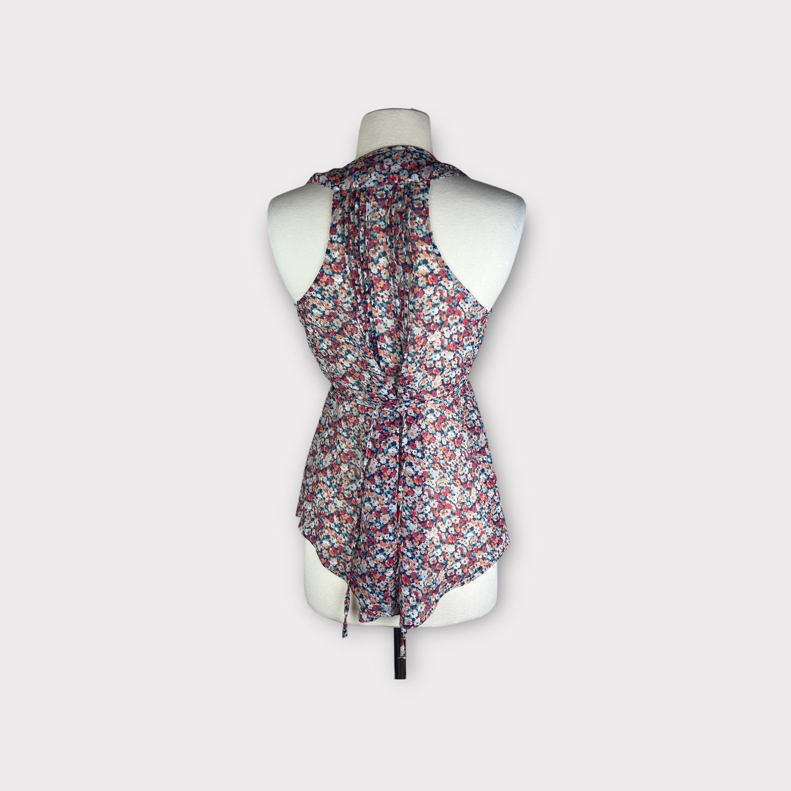 American Rag AMERICAN RAG | Floral Wispy Button Tie Sleeveless Top Size S / US 4 / IT 40 - 3 Thumbnail