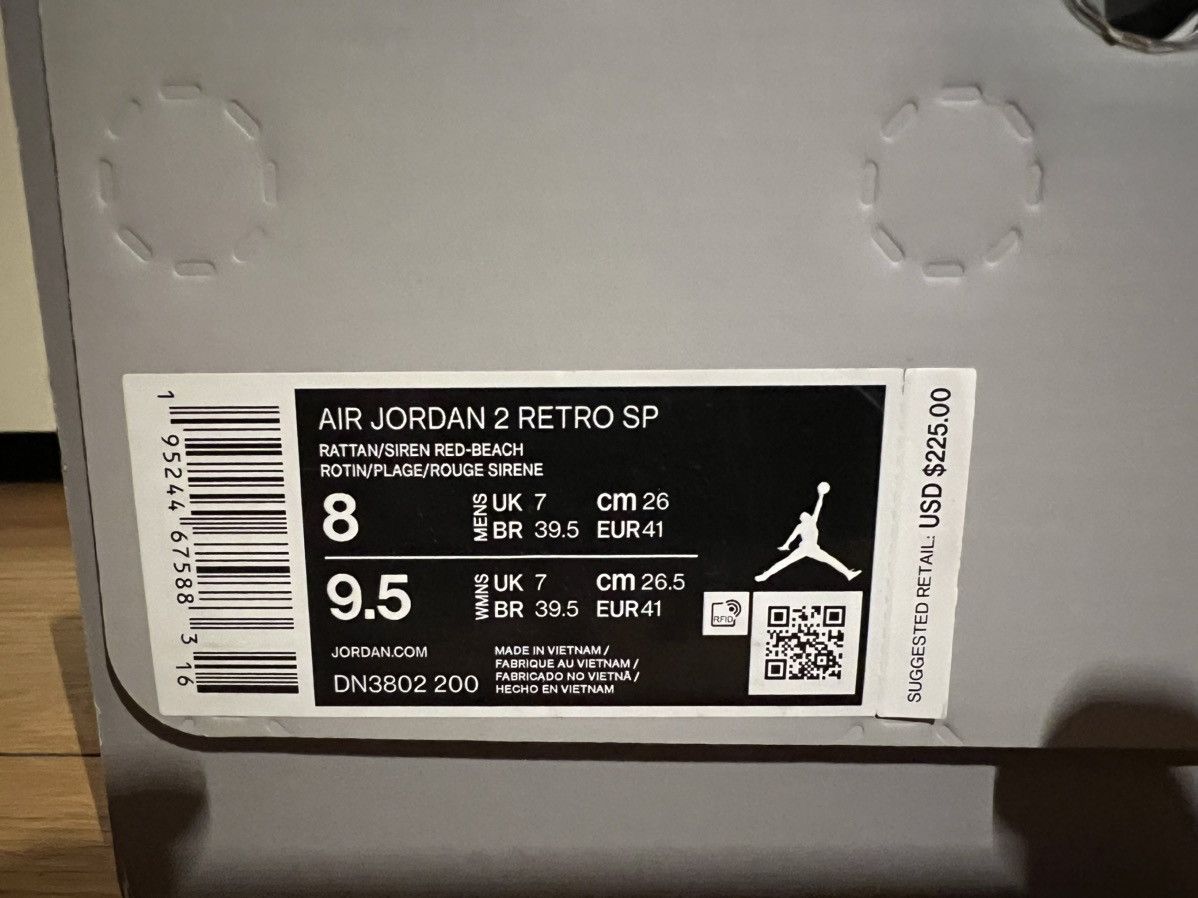 Jordan Brand × Union LA Union x Jordan 2 SP “Rattan” Size US 8 / EU 41 - 3 Thumbnail