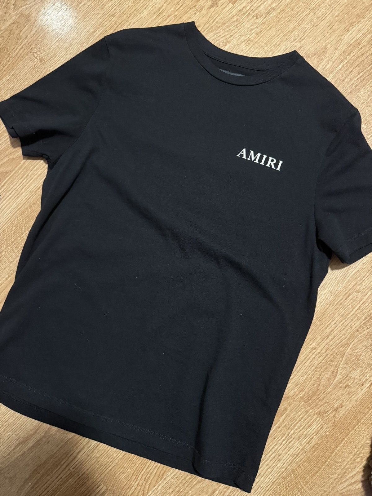 image of Amiri Classic Logo T-Shirt in Black, Men's (Size Small)