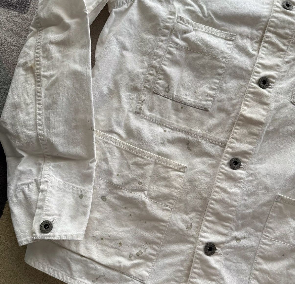 Polo Ralph Lauren RL Ralph Lauren Polo Rugby White Work Jacket K22 Size US S / EU 44-46 / 1 - 4 Thumbnail