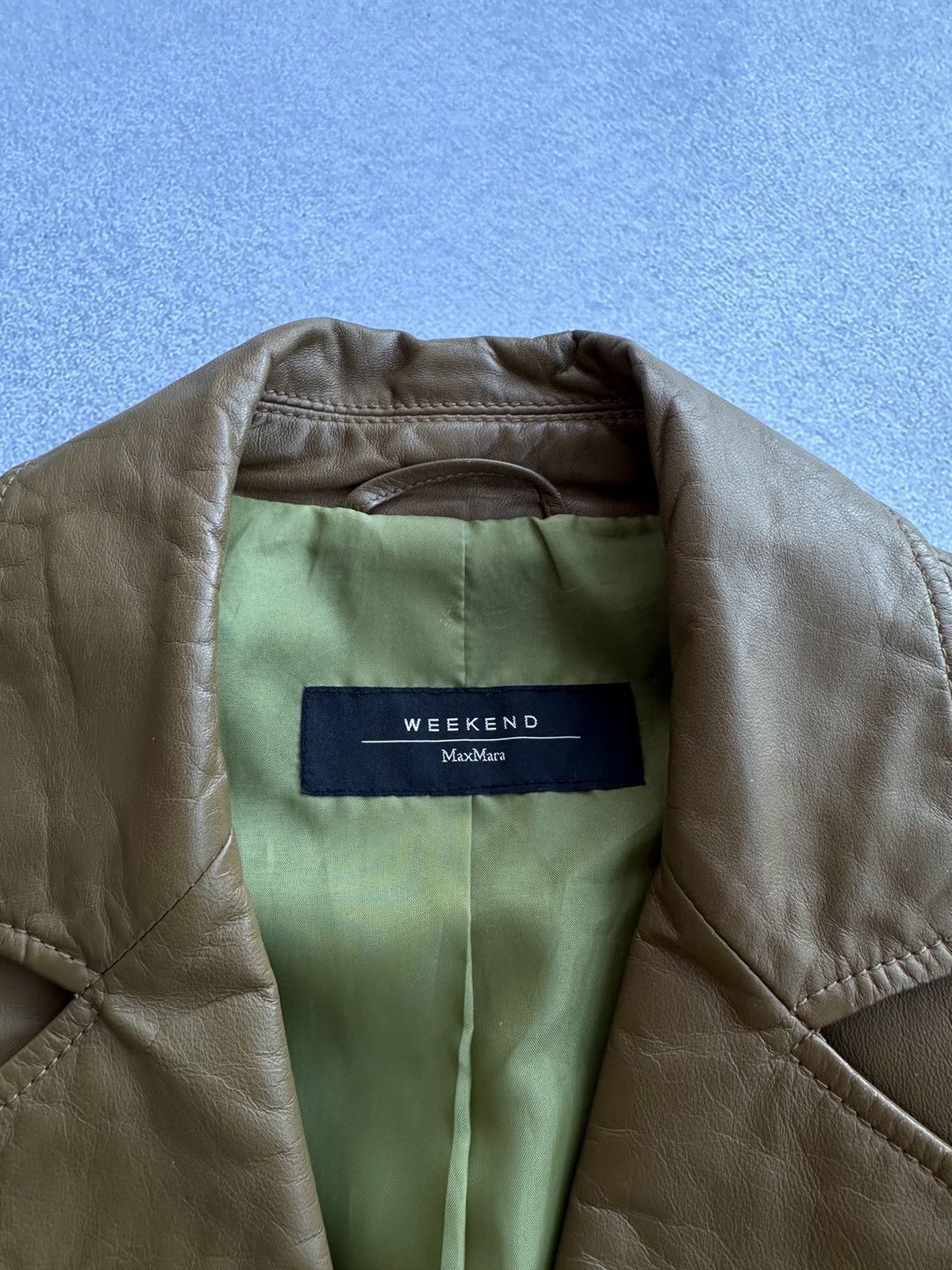 Max Mara × Vintage × Weekend Max Mara Vintage Max Mara x Weekend Woman Leather Buttons Jacket Size M / US 6-8 / IT 42-44 - 6 Thumbnail