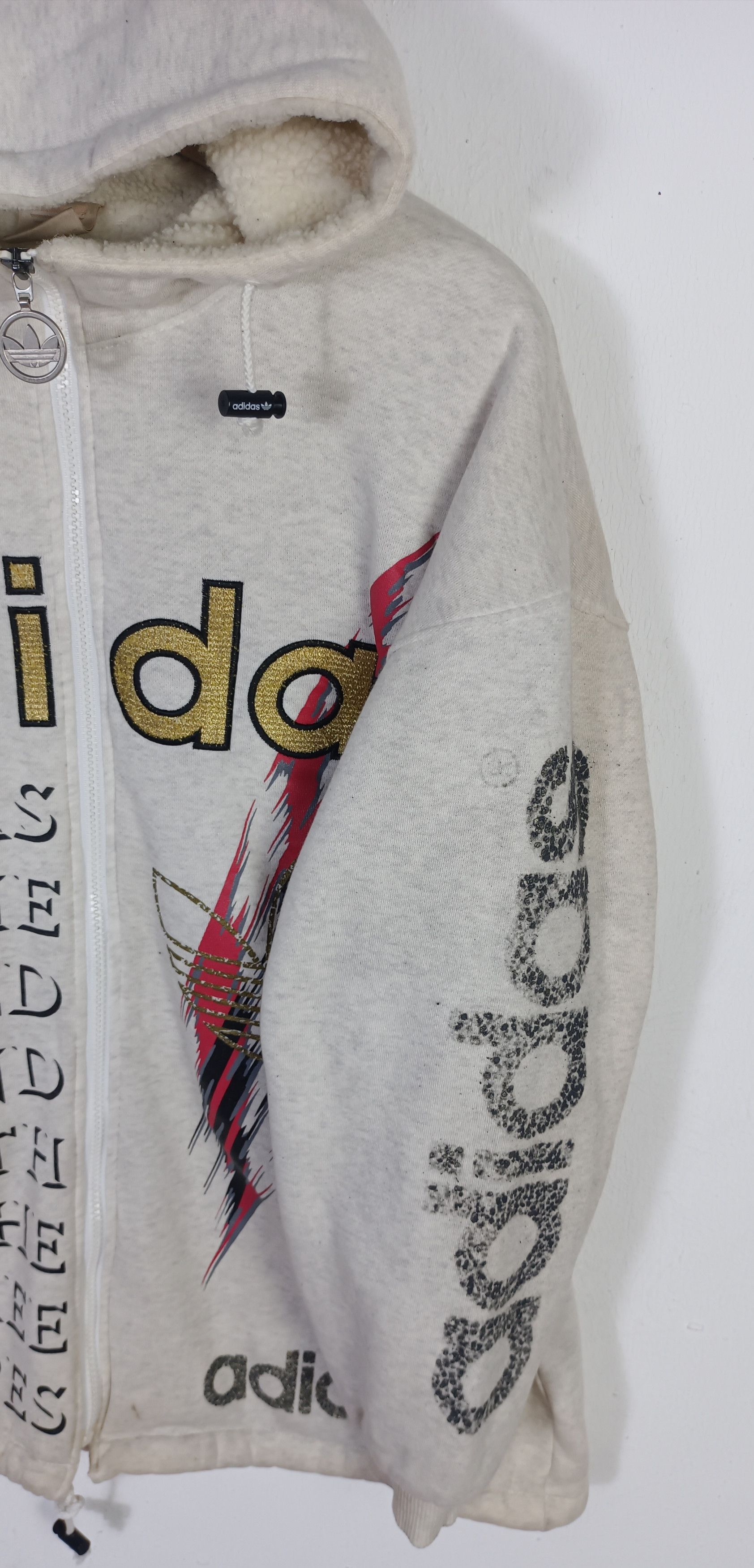 Adidas Vintage 90s🔥 Adidas RUN DMC 3 Stripes Big Logo Size US XL / EU 56 / 4 - 8 Thumbnail