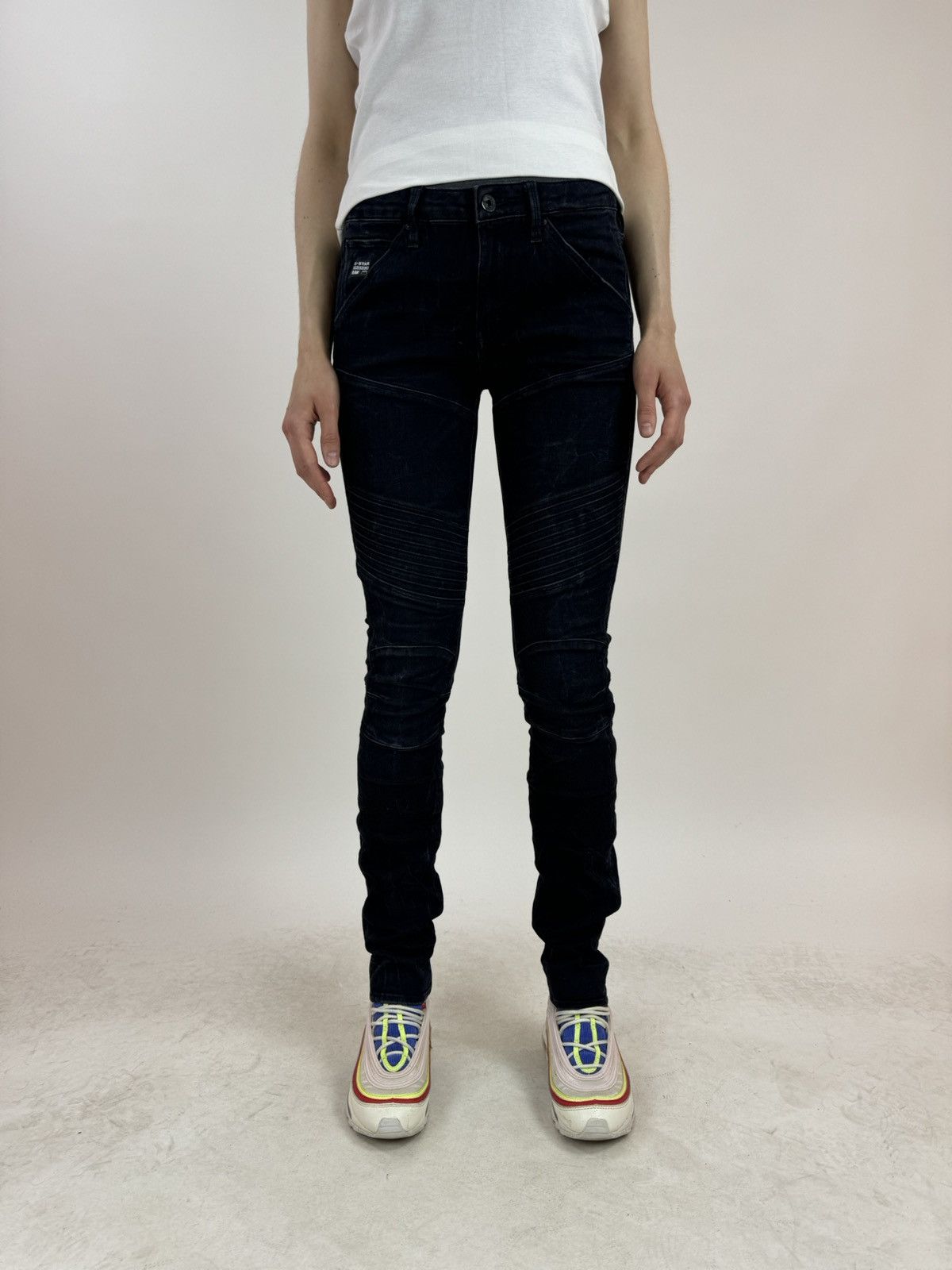 G-Star G-star RAW 5620 CUSTOM MID SKINNY Biker Womens Jeans 27/32 Size 27" / US 4 / IT 40 - 1 Thumbnail