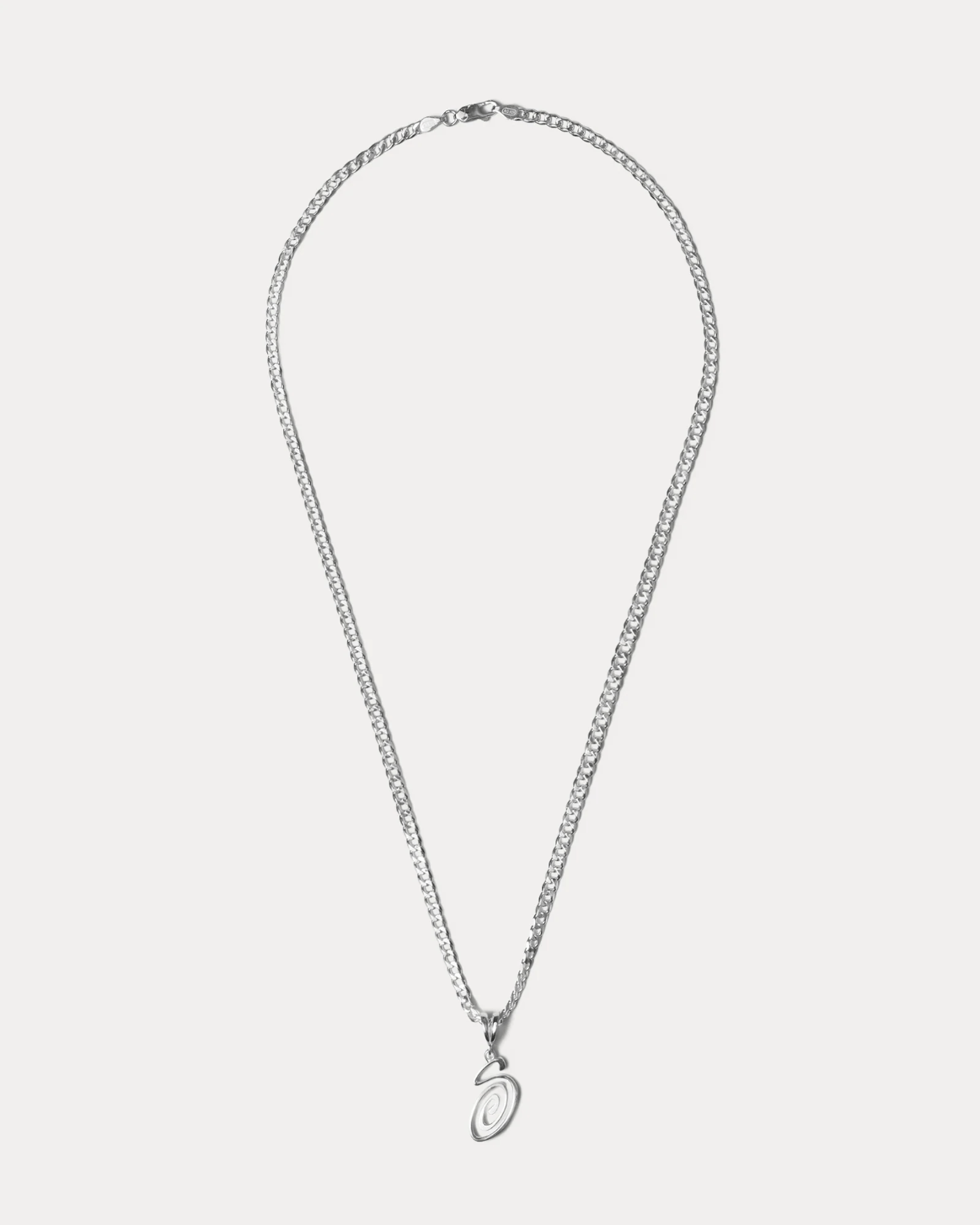 Jewelry x Stussy Swirly S Chain Sterling Silver, Men's