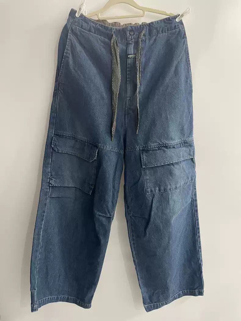 Kapital Kapital kapital Large pocket elastic waist overalls jeans- Size US 36 / EU 52 - 1 Thumbnail
