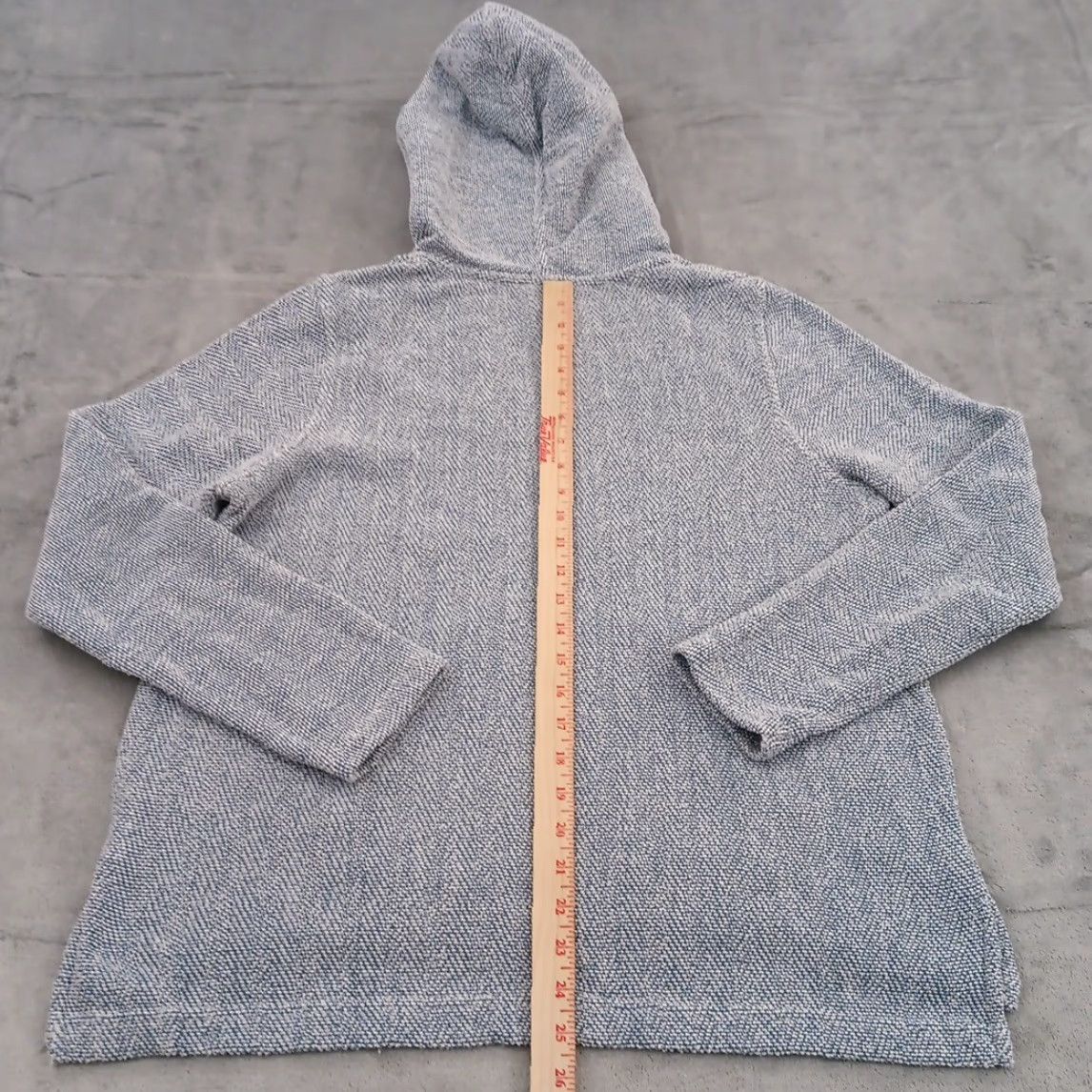 Faherty Faherty Hoodie Womens Large Blue White Terry Pullover Size L / US 10 / IT 46 - 5 Thumbnail