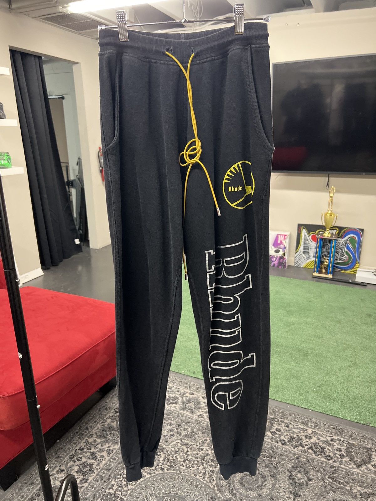 Rhude Rhude Racing Logo Sweatpants Size US 29 - 1 Thumbnail