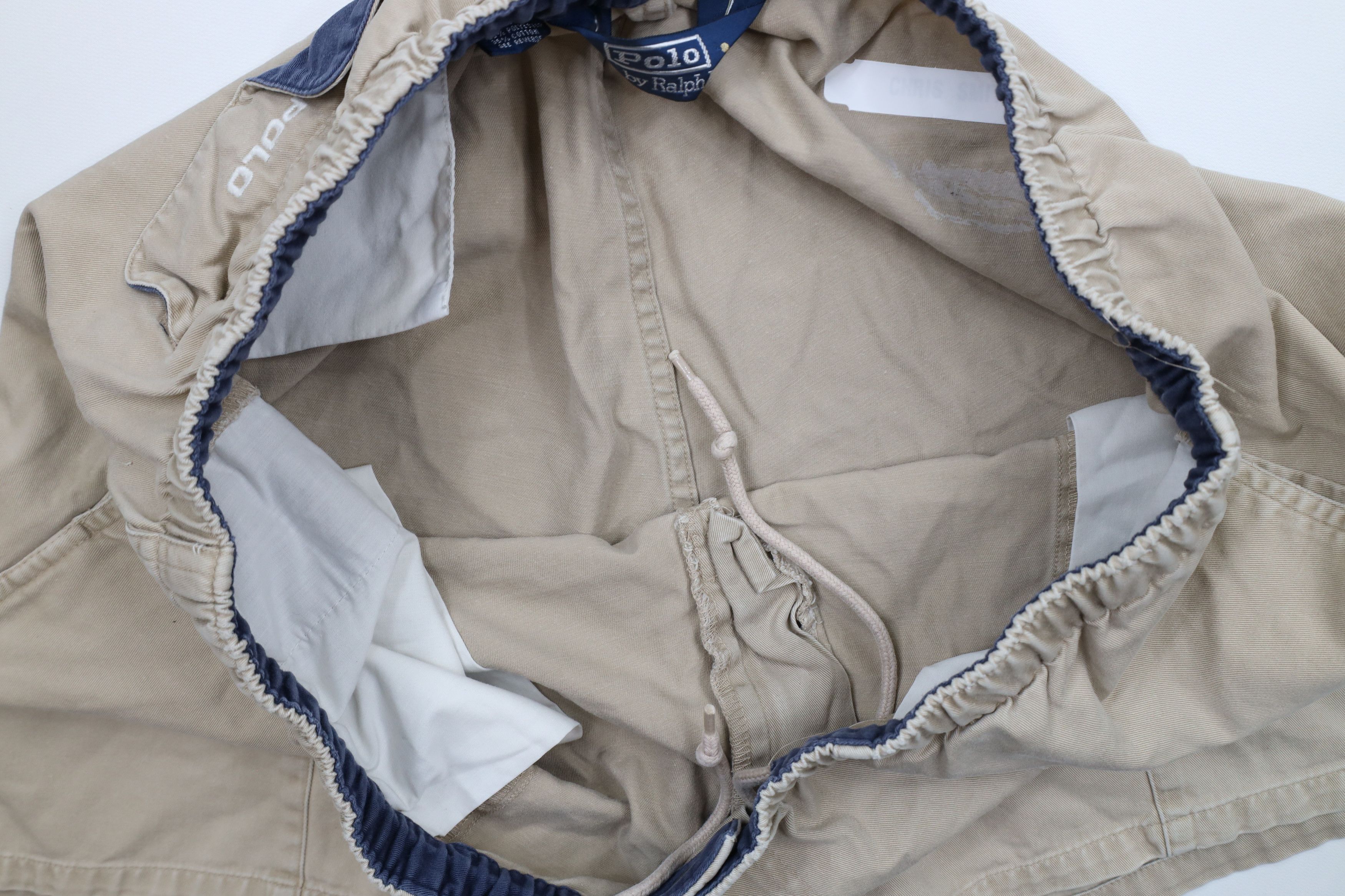 Ralph Lauren × Vintage Vintage 90s Ralph Lauren Spell Out Above Knee Shorts Beige Size US 38 / EU 54 - 10 Thumbnail