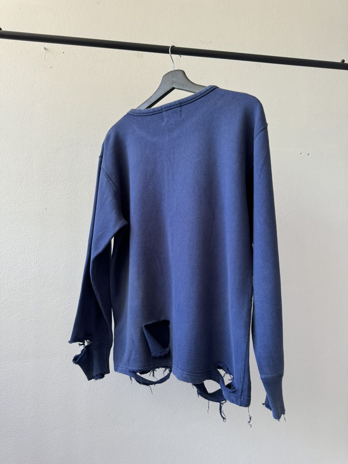 Kapital × Vintage Distressed “Crew” U.S Army Pearl Diver Perfect Sweatshirt Size US XS / EU 42 / 0 - 9 Thumbnail