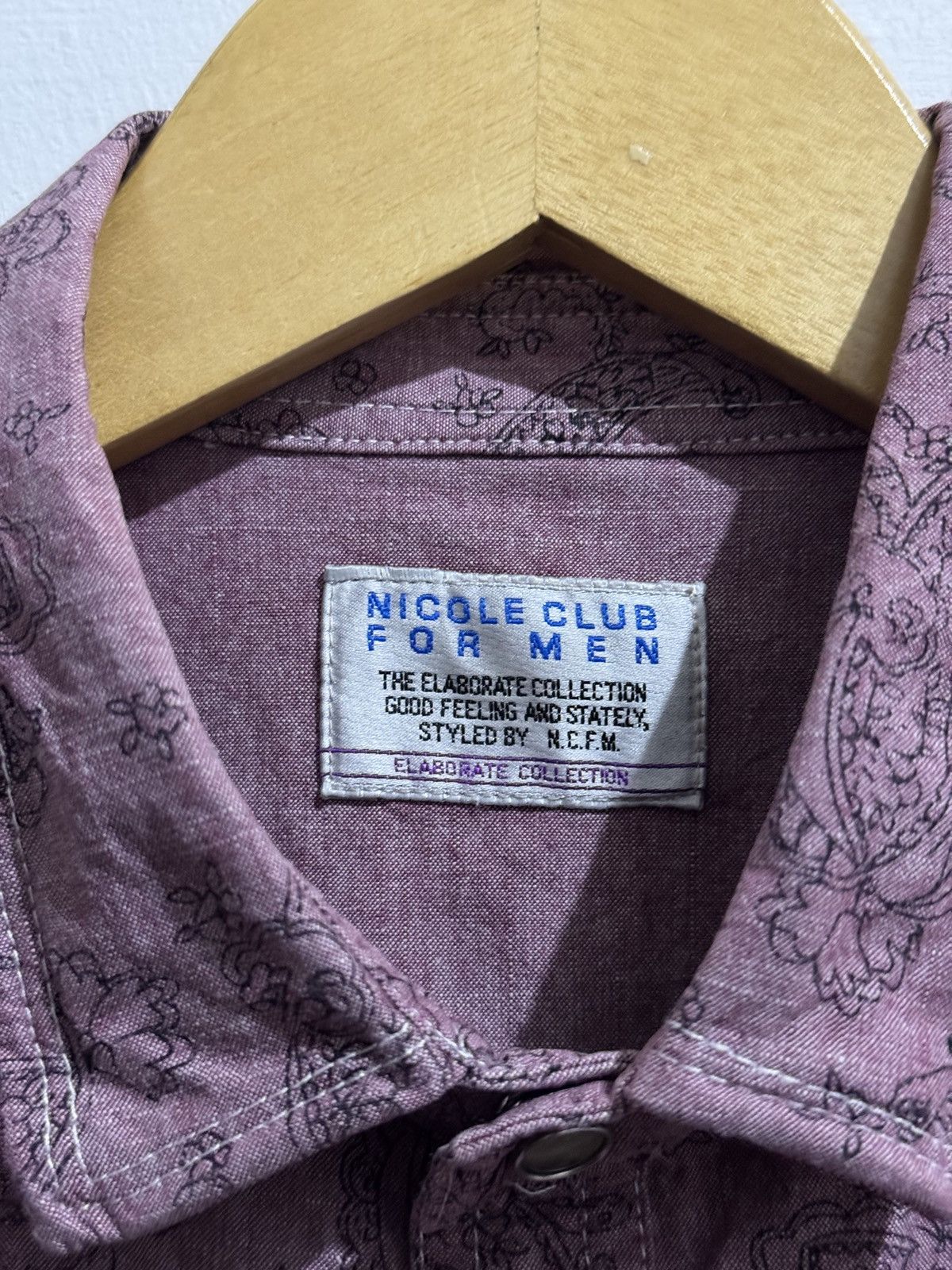 Nicole Club Y2k Nicole Club For Men Paisley shirt Size US M / EU 48-50 / 2 - 6 Thumbnail