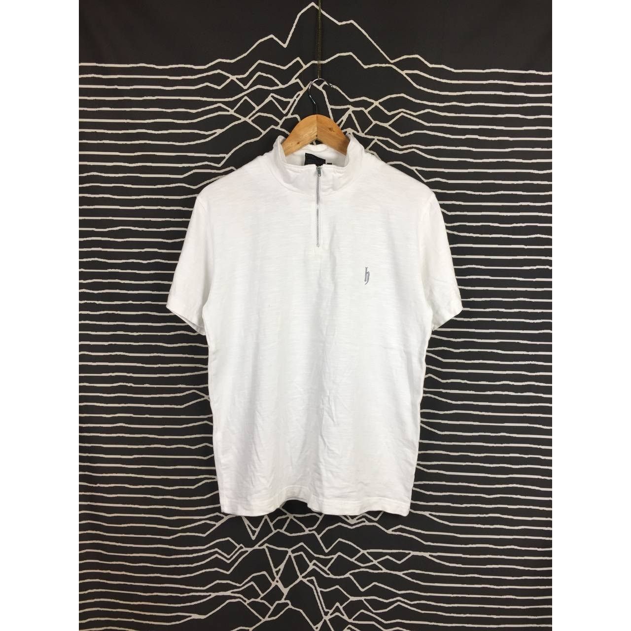 Japanese Brand × Rap Tees × Vintage Vtg DJ Honda Small Logo Half Zipper Hip Hop Rap Tees Size US M / EU 48-50 / 2 - 2 Thumbnail