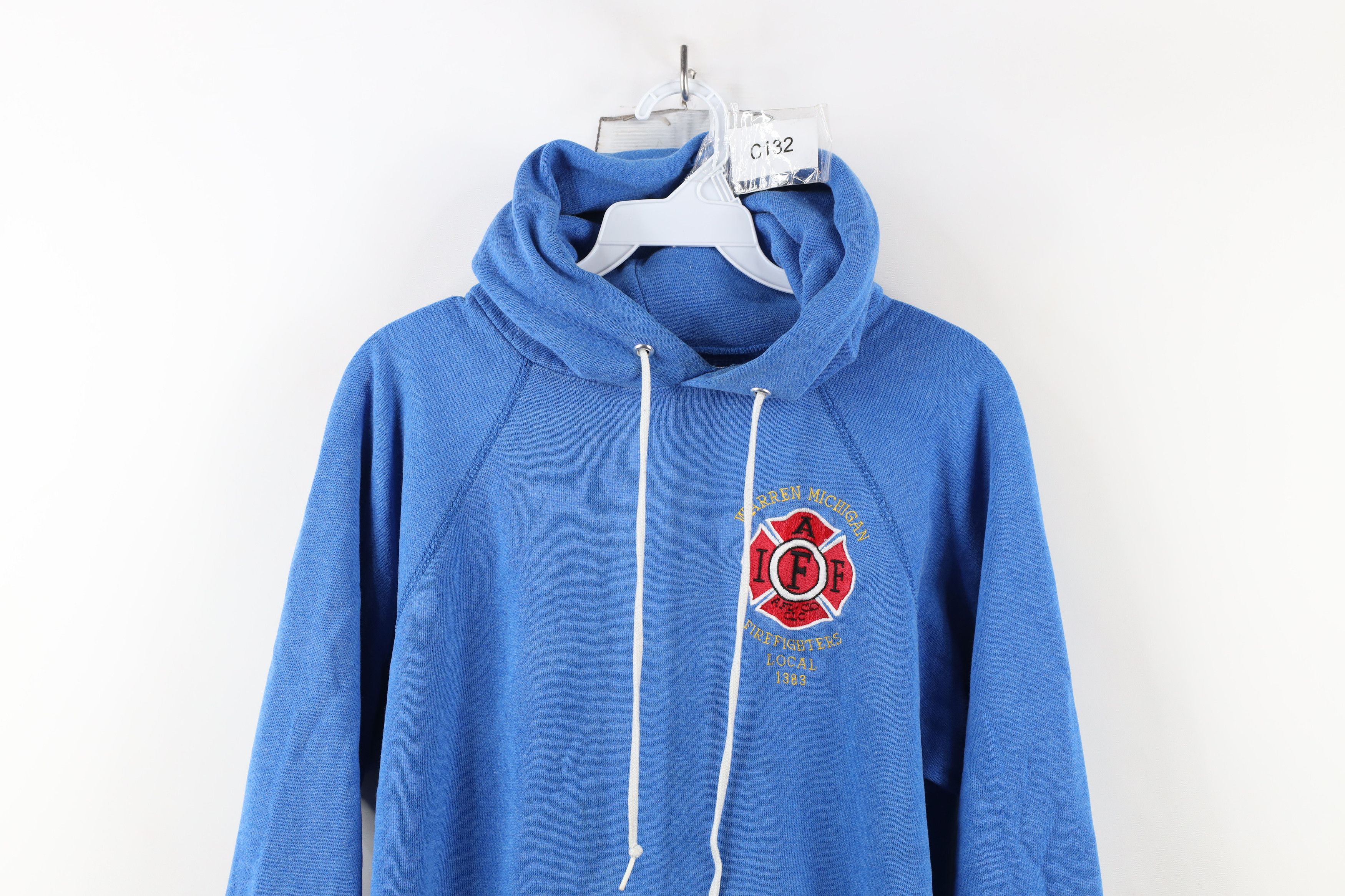 Vintage Vintage 80s Warren Michigan Firefighters 1388 Hoodie USA Size L / US 10 / IT 46 - 2 Thumbnail