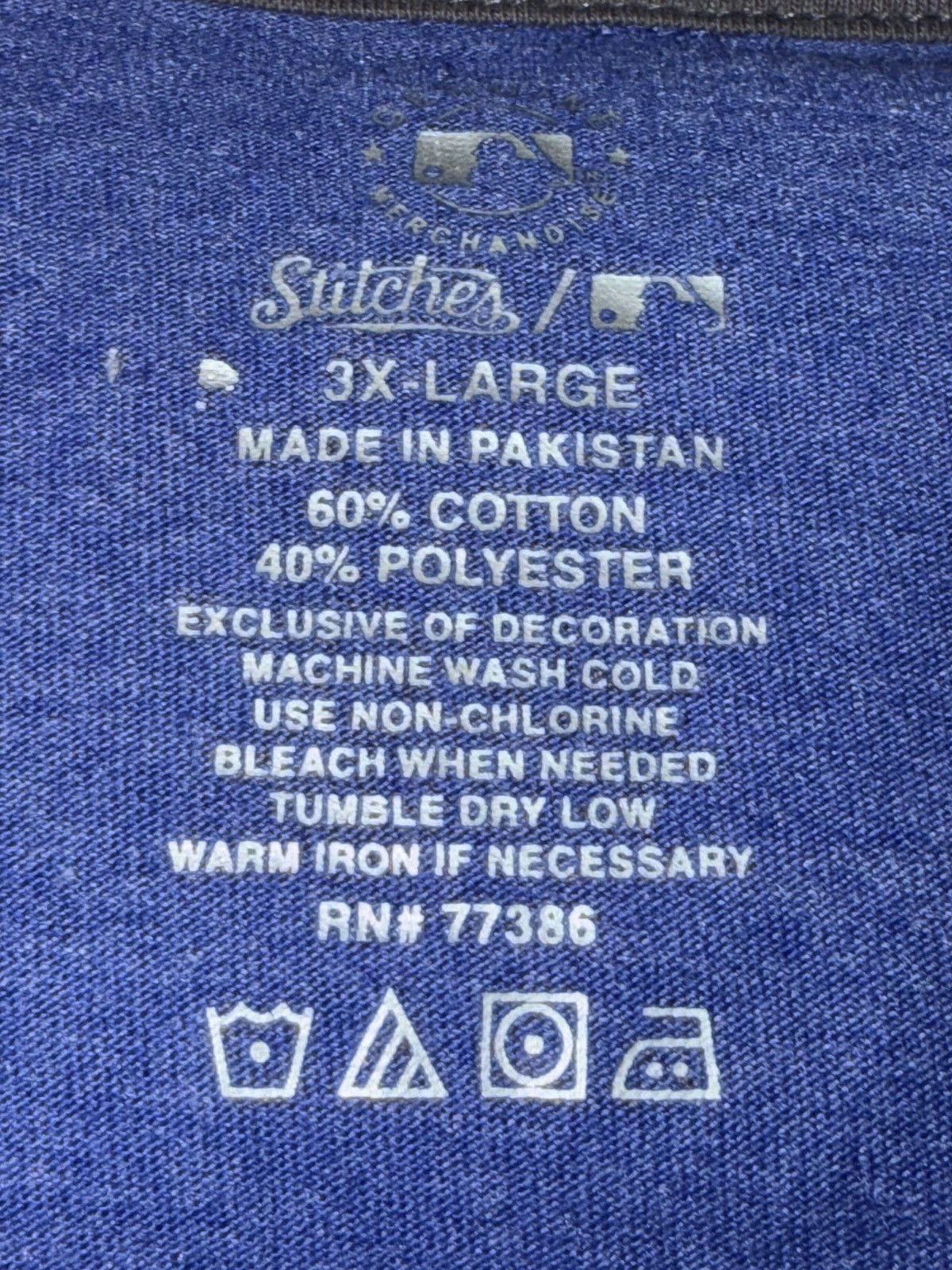 MLB MLB Baseball Stitches Texas Rangers T Shirt Men Size 3XL Size US XXL / EU 58 / 5 - 18 Thumbnail