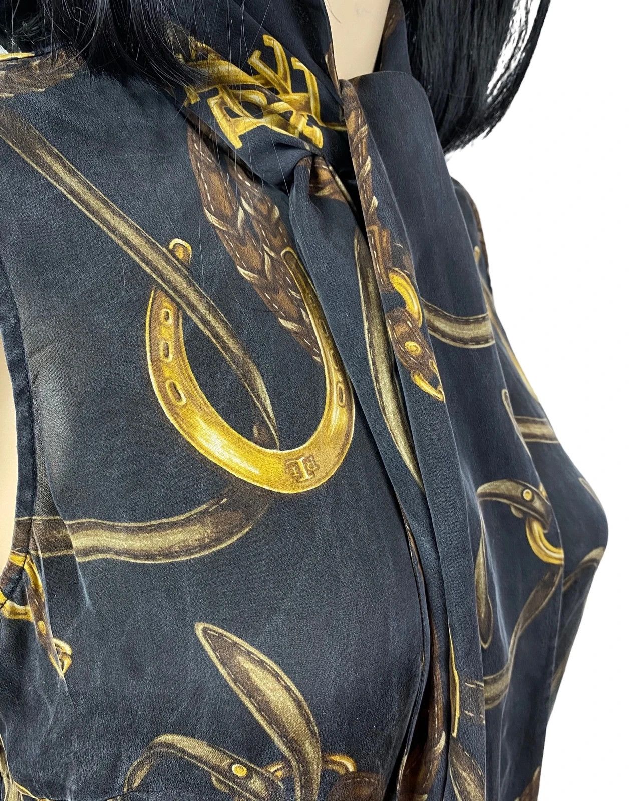 Lauren Ralph Lauren Ptinted Silk Blouse Sleeveless size 6