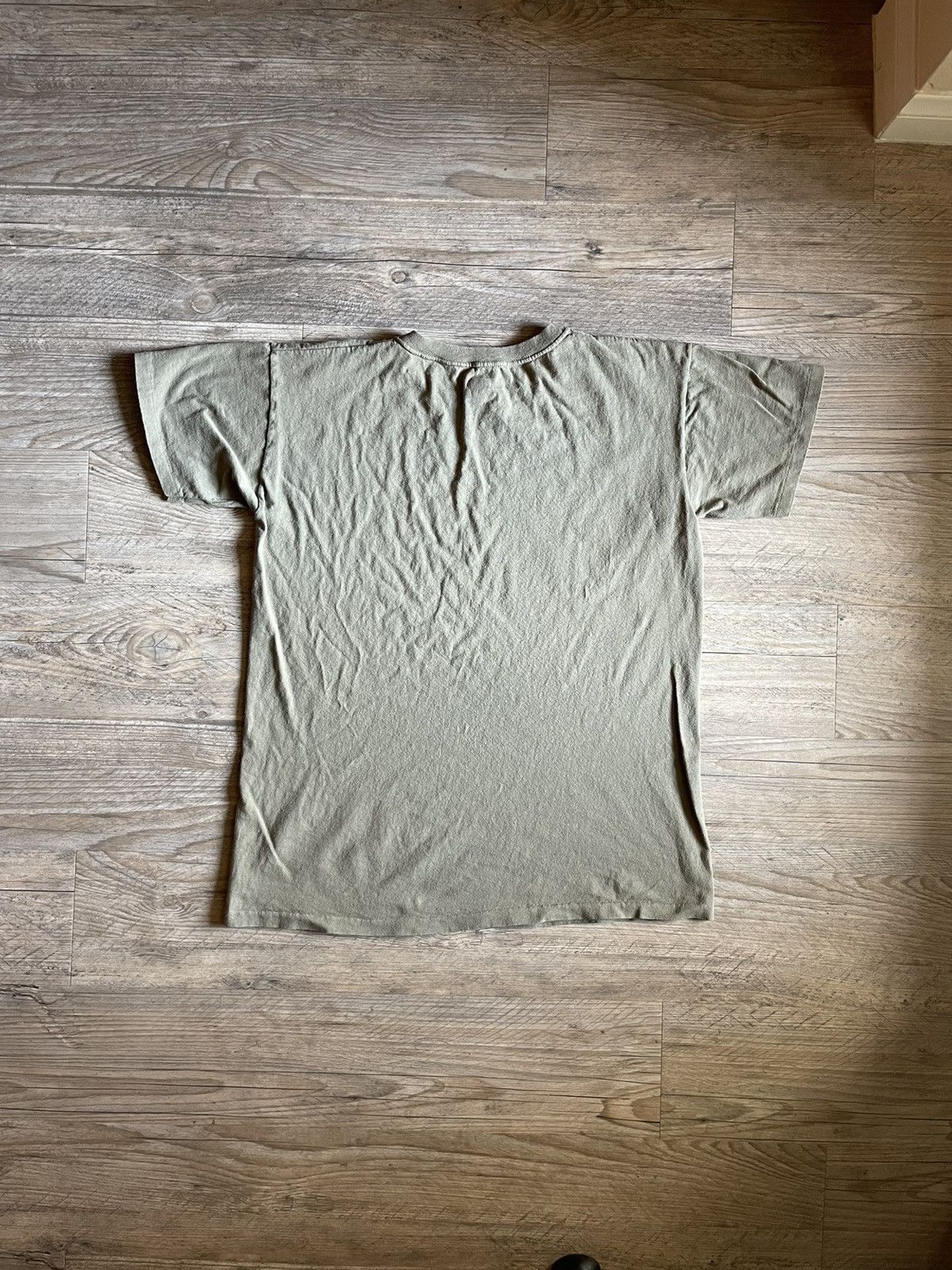 Vintage Olive Single stitch blank tee Size US M / EU 48-50 / 2 - 6 Thumbnail