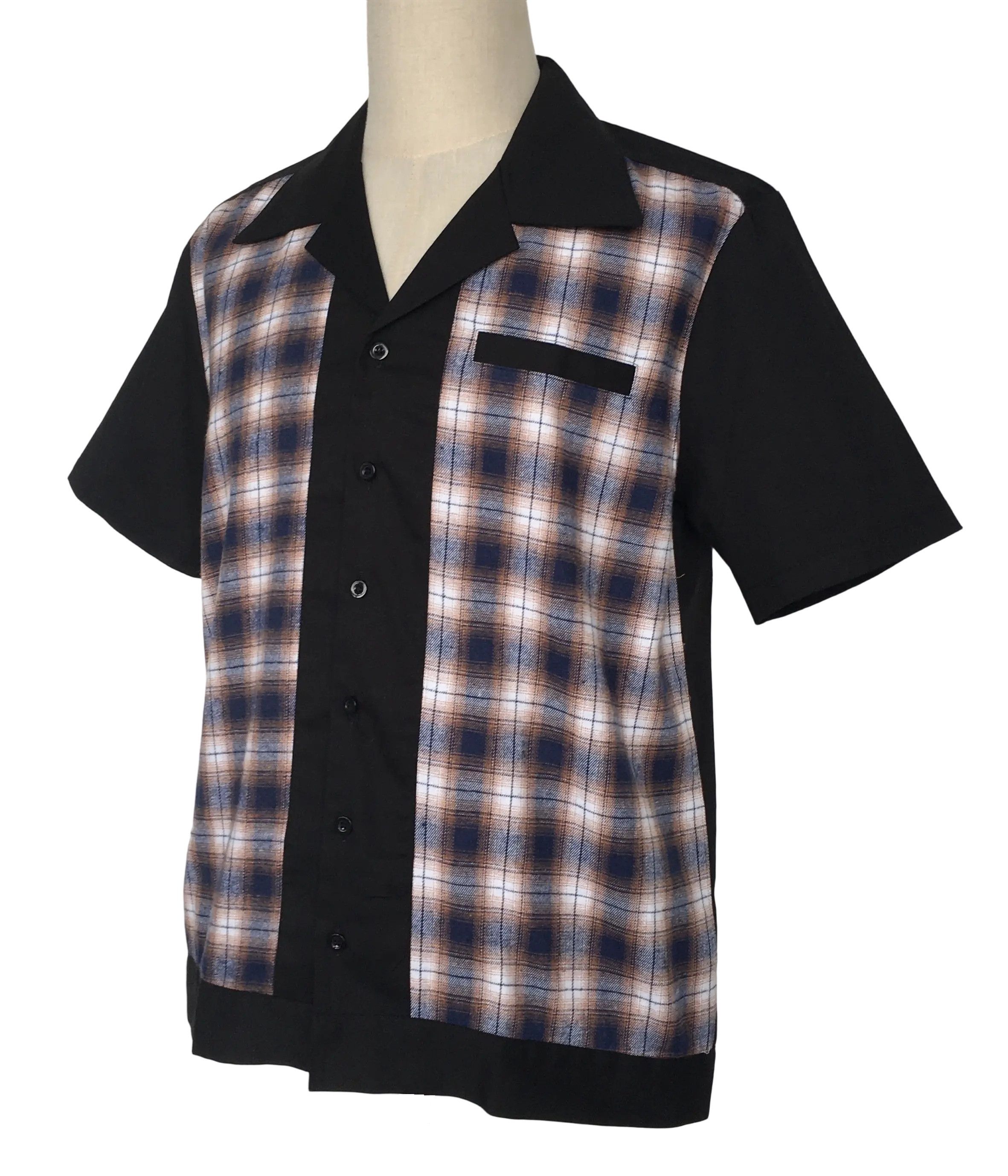 Other Workshirts men clothing black contrast plaid Size US L / EU 52-54 / 3 - 2 Thumbnail