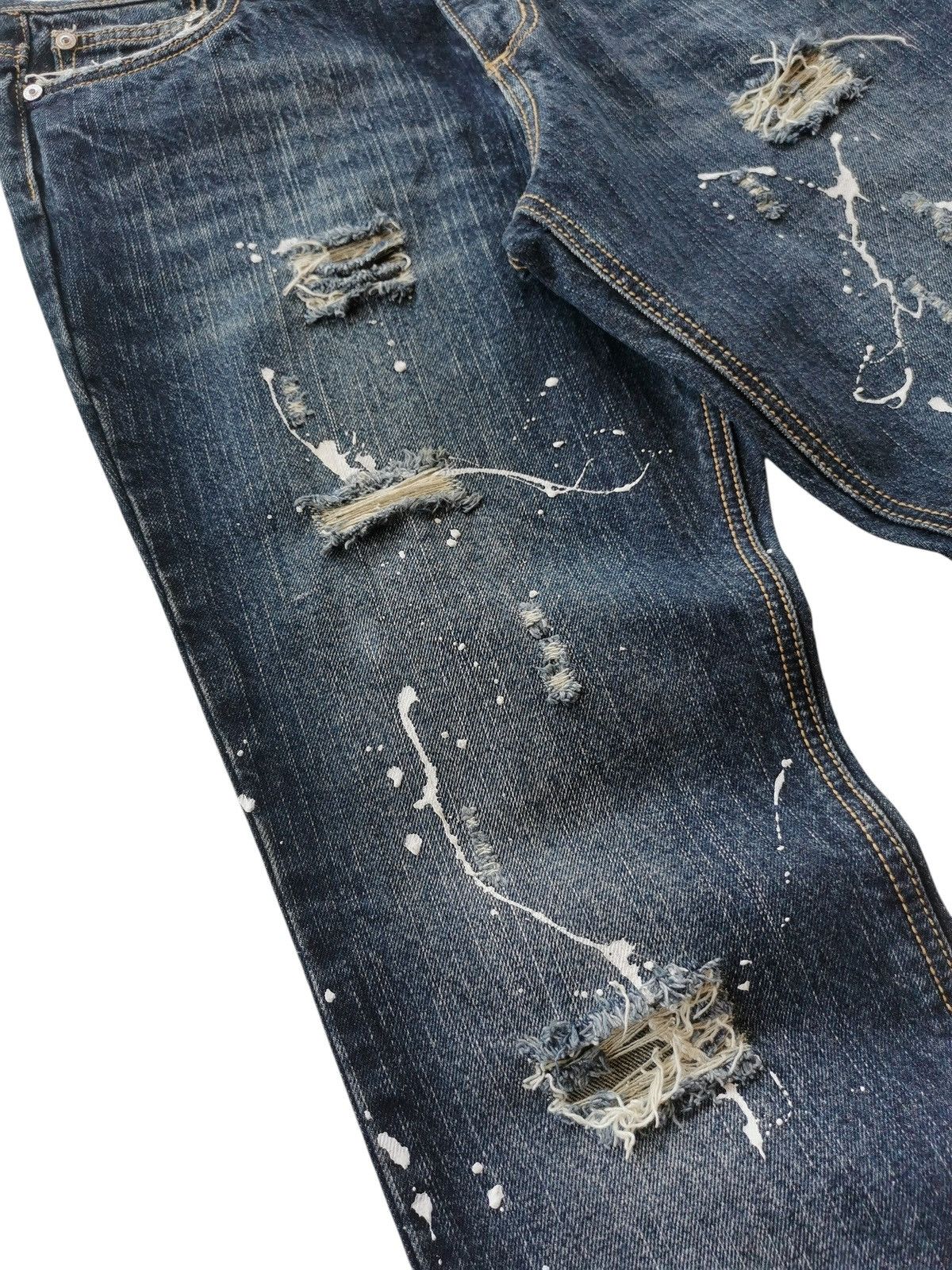 Kapital Flared Distressed Paint Splatter Jeans 30x33 Size US 30 / EU 46 - 9 Thumbnail
