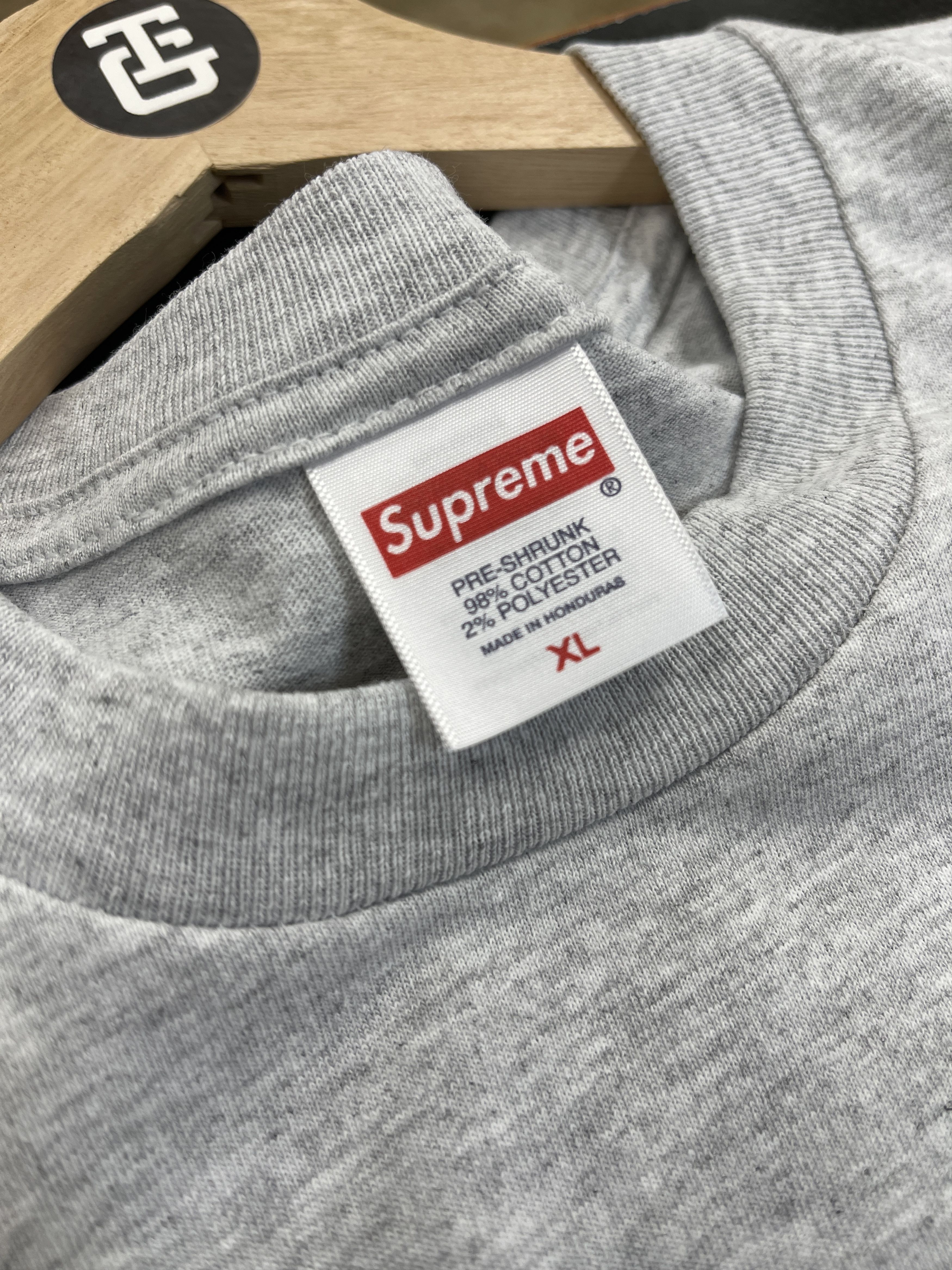 Supreme Supreme Stick Tee Grey Size US XL / EU 56 / 4 - 3 Thumbnail