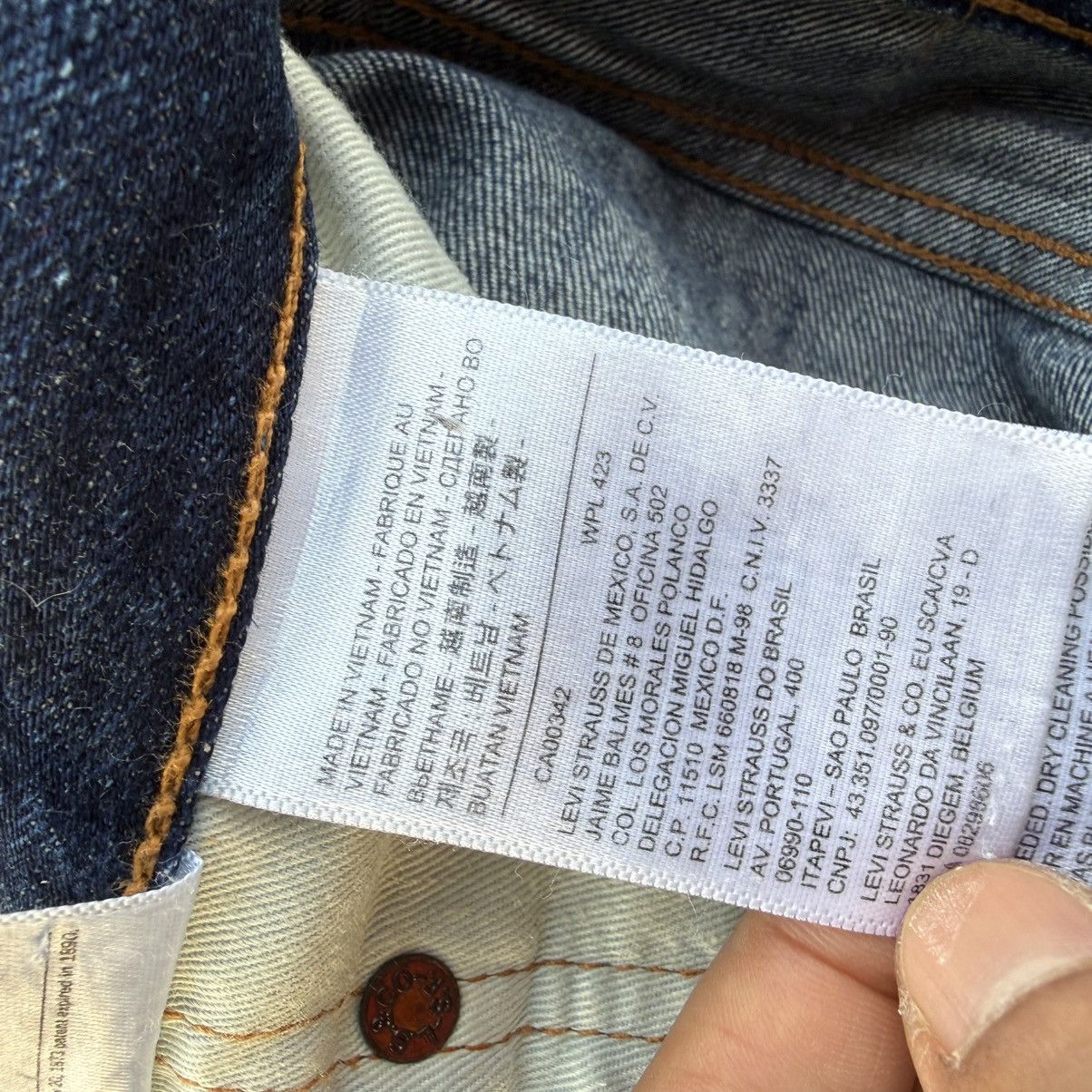 Levi's W35 LEVIS 505 DENIM FADED JEAN PANTS Size US 35 - 13 Thumbnail