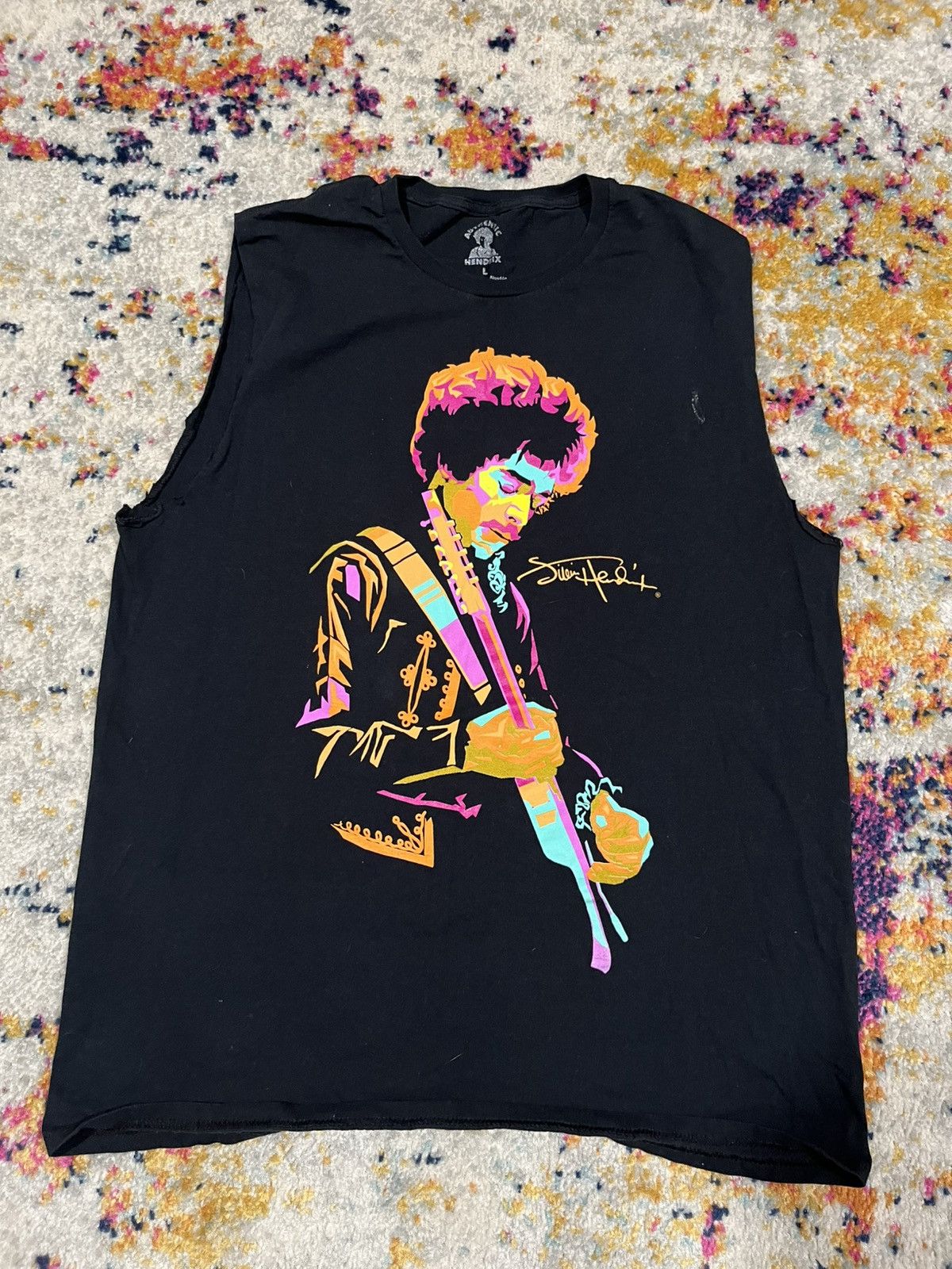 Vintage Jimi Hendrix Shirt Large Size US L / EU 52-54 / 3 - 2 Thumbnail