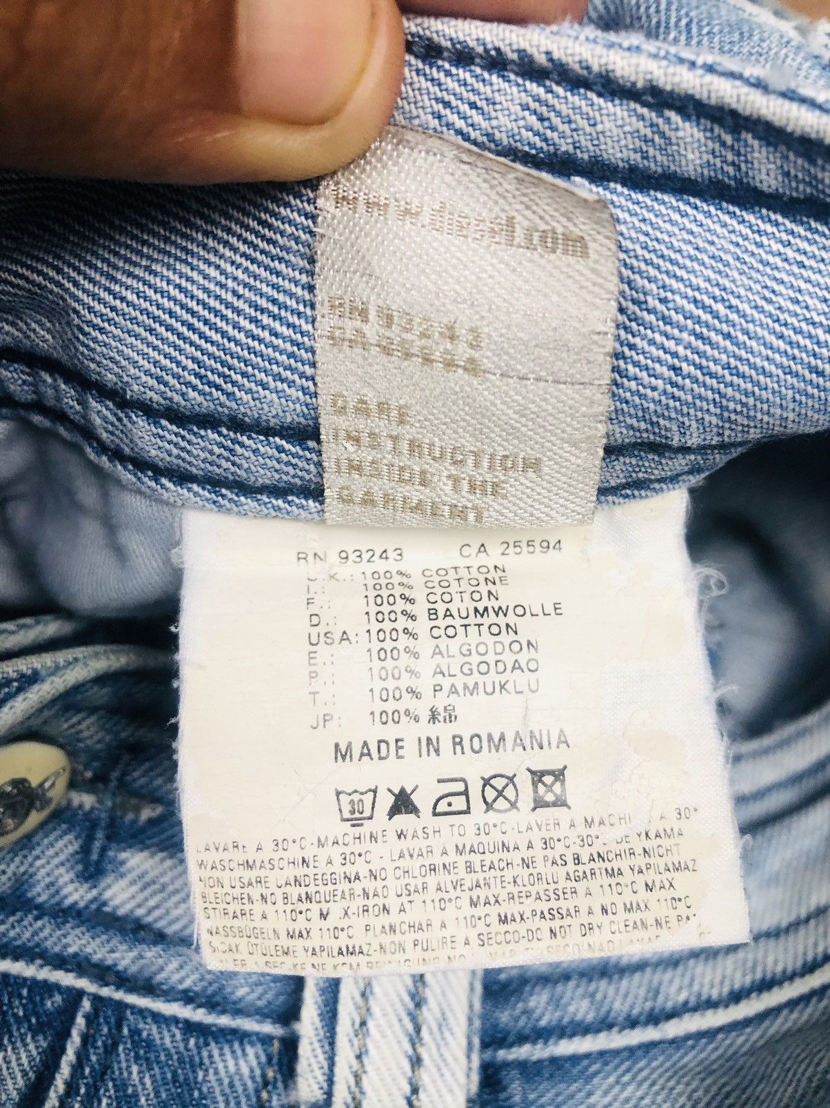 Diesel DIESEL Timmen W29 L32 Slim Bootcut Studded Jeans (38) Size US 29 - 12 Thumbnail