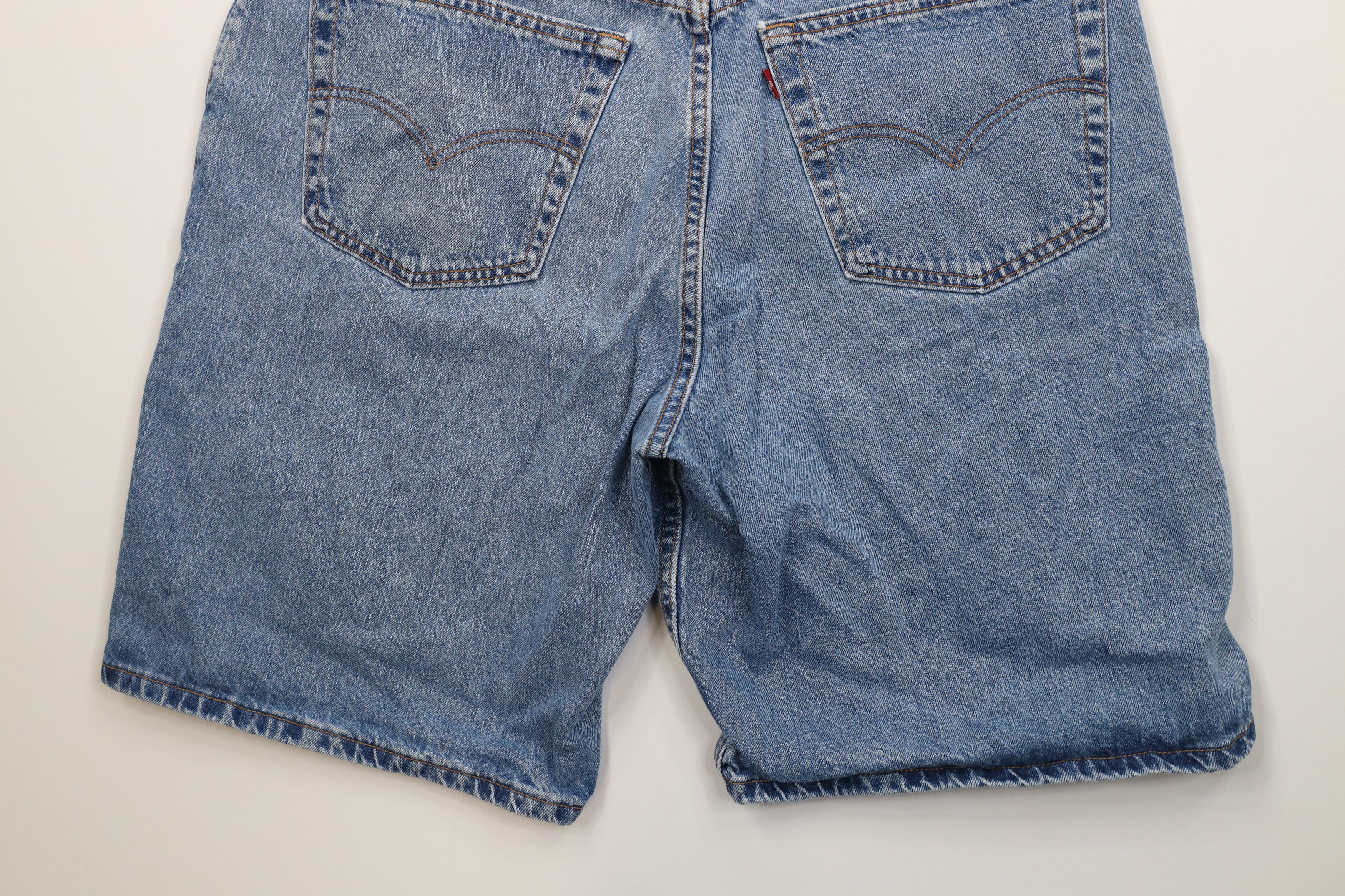 Levi's Vintage Y2K 2000 Levis 560 Fit Baggy Denim Shorts Blue USA Size US 38 / EU 54 - 11 Thumbnail