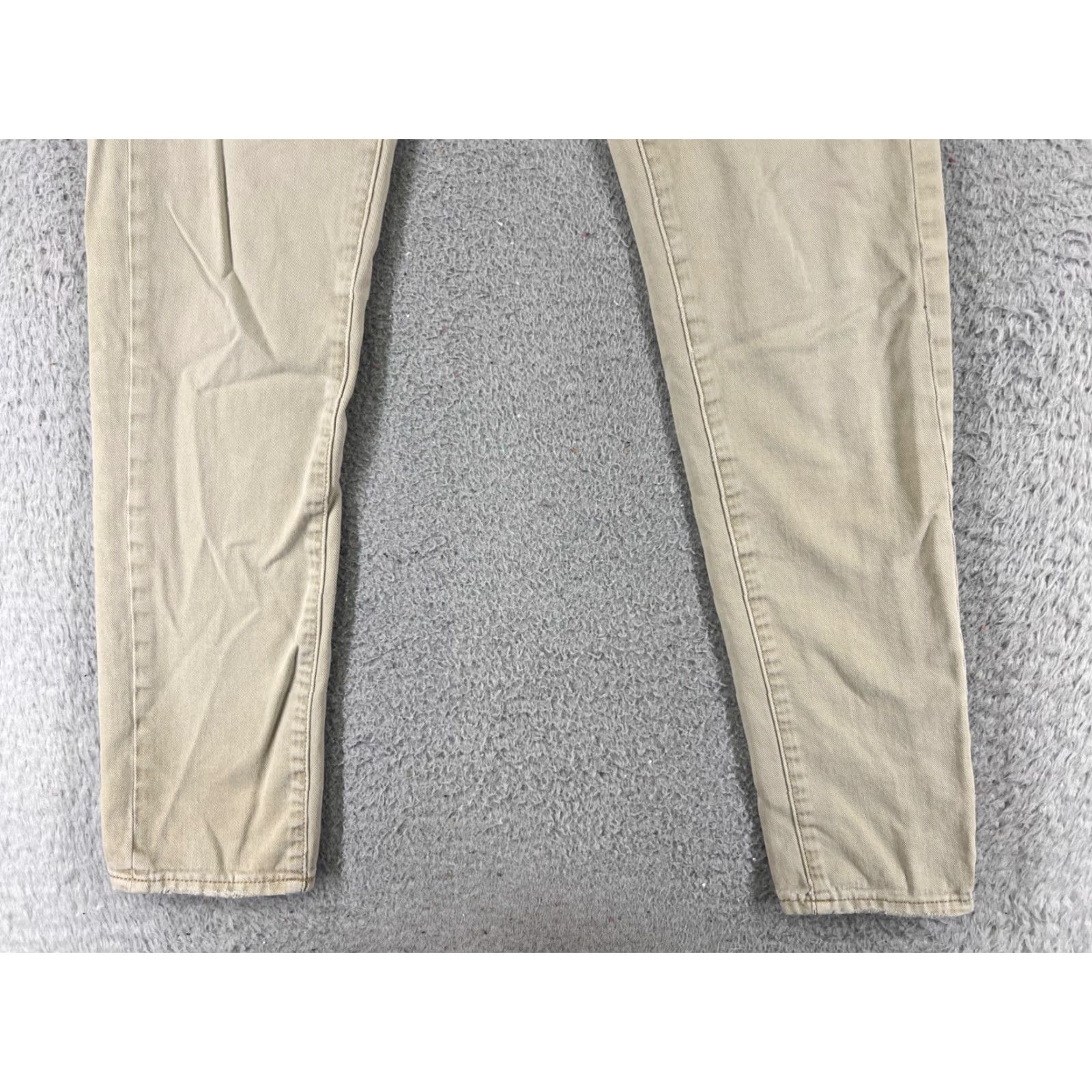 American Eagle Outfitters American Eagle Womens Skinny Jeans 28 Beige Denim Mid Rise Stretch Zipper 90s Casual Size 28" / US 6 / IT 42 - 2 Thumbnail