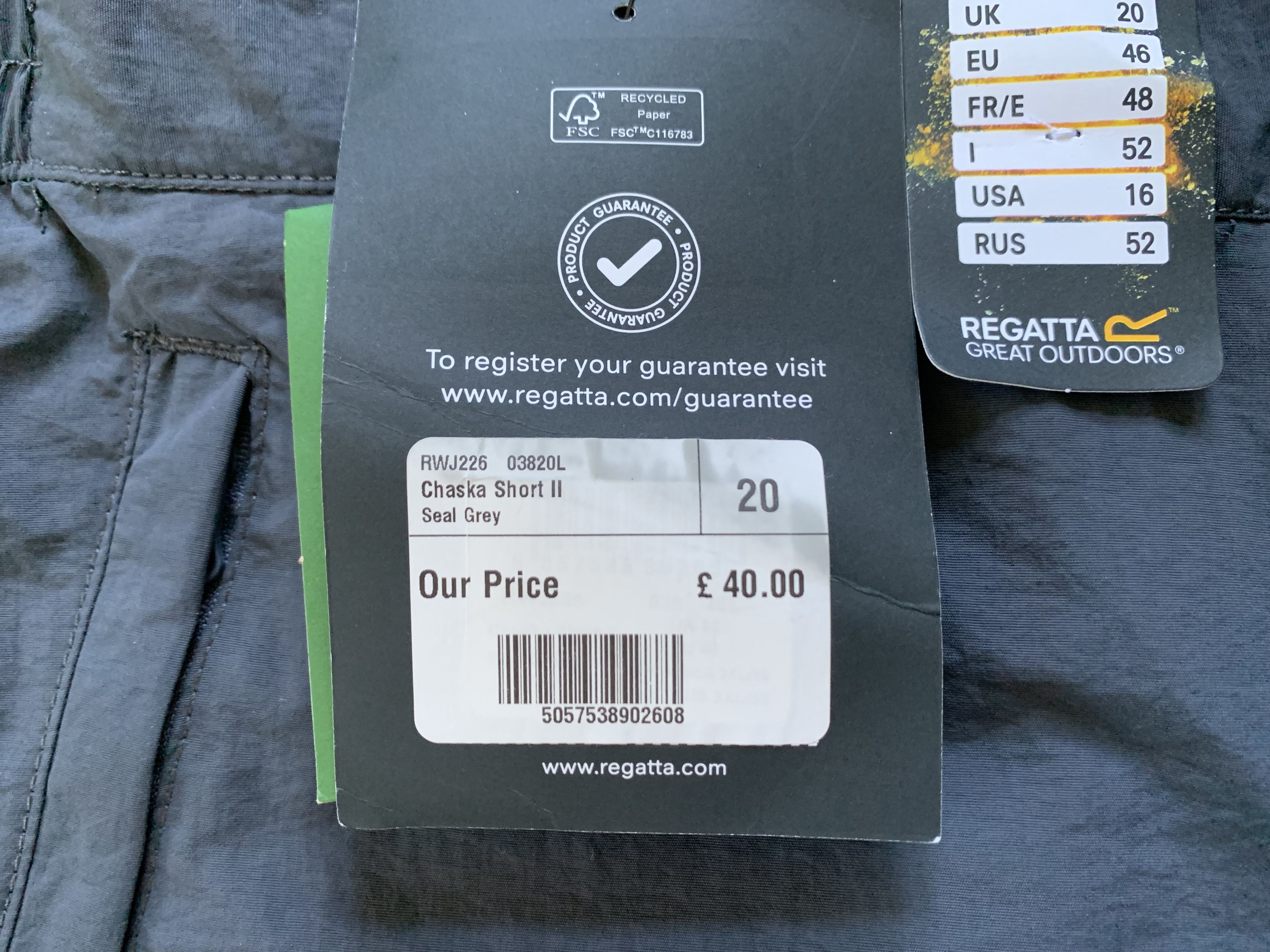 Other Regatta Outdoor Womens Trekking Shorts Size 36" / US 14 / IT 50 - 5 Thumbnail