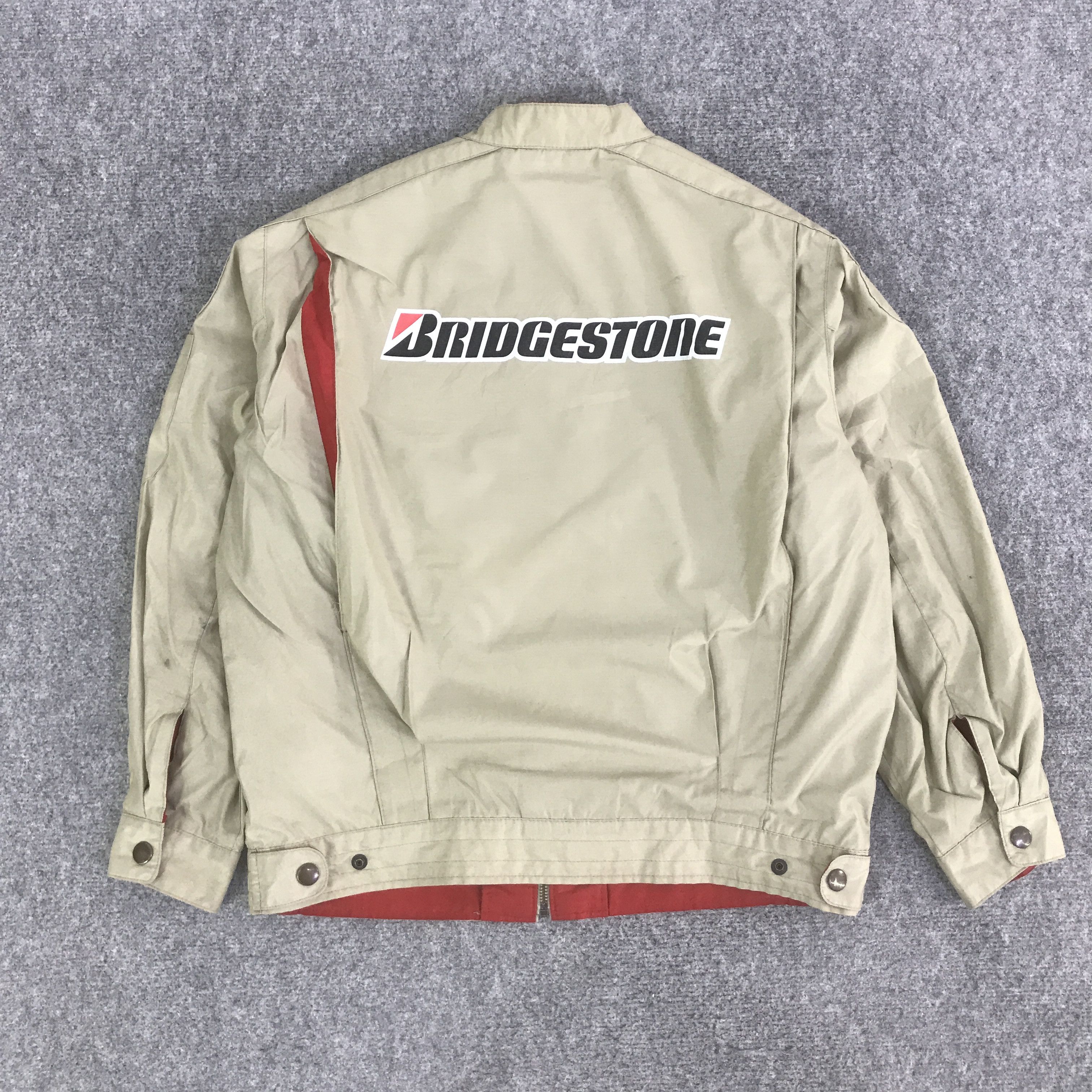 Japanese Brand VTG BRIDGESTONE RACING BOMBER JACKET K128B1 Size US L / EU 52-54 / 3 - 1 Thumbnail