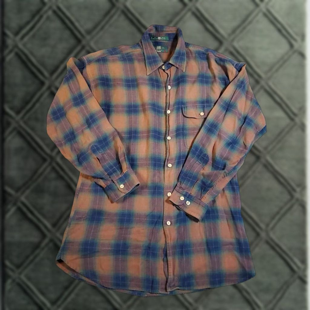 Orvis VINTAGE Orvis Shirt Mens XL Flannel Plaid Fishing Hunting Cabin Button Down Size US XL / EU 56 / 4 - 1 Thumbnail