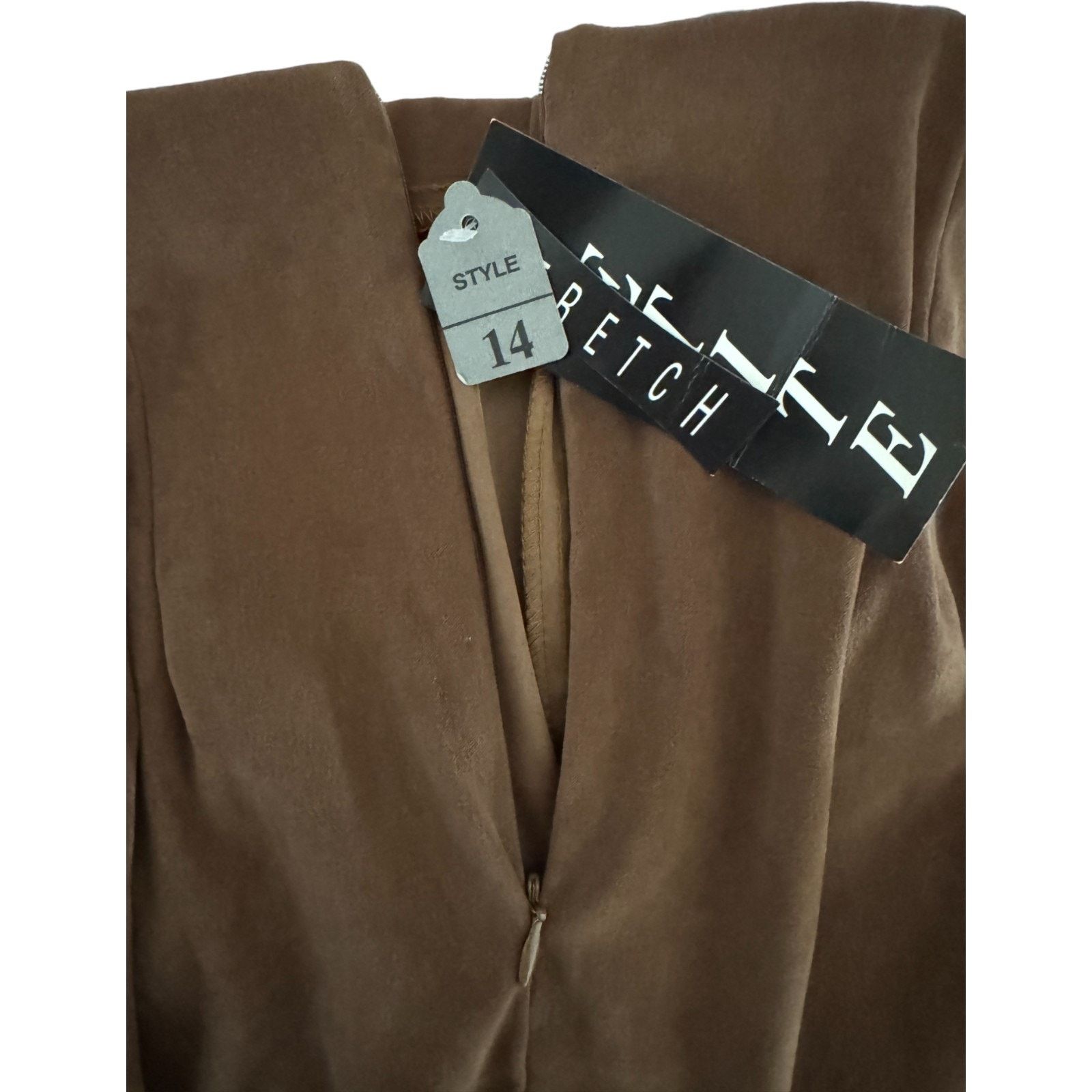 Other Vintage W.L. Sportswear Petites Brown Stretch Pants Size 14 Size 36" / US 14 / IT 50 - 13 Thumbnail