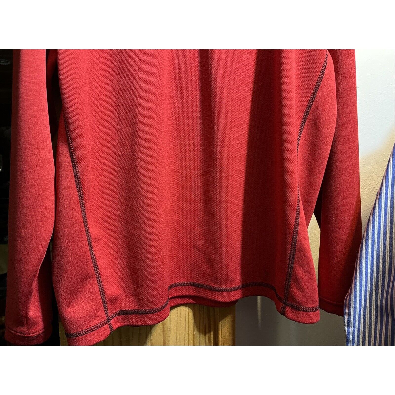 Lone Cypress By Pebble Beach Pebble Beach Performance Men’s L Red LS 1/4 Zip Windbreaker Size US L / EU 52-54 / 3 - 8 Thumbnail