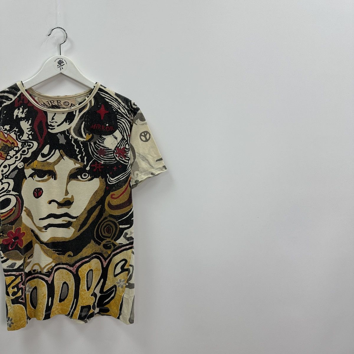 Vintage Vintage 00s John Lennon Mirror The Doors psychedelic tee y2k Size US M / EU 48-50 / 2 - 2 Thumbnail