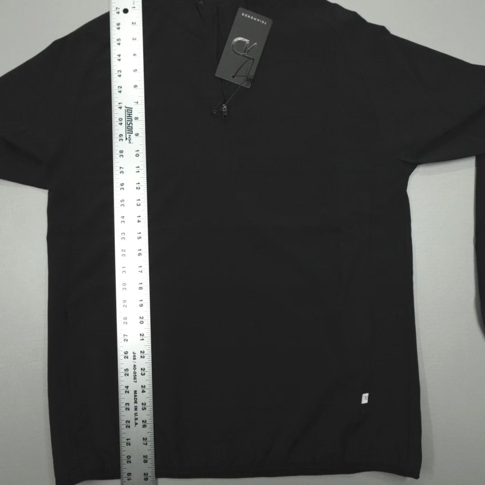 Vintage 7 Diamonds Pullover Mens M Black Oxygenate 1/4 Zip Quick Dry Stretch Anti-Odor Size US M / EU 48-50 / 2 - 7 Thumbnail