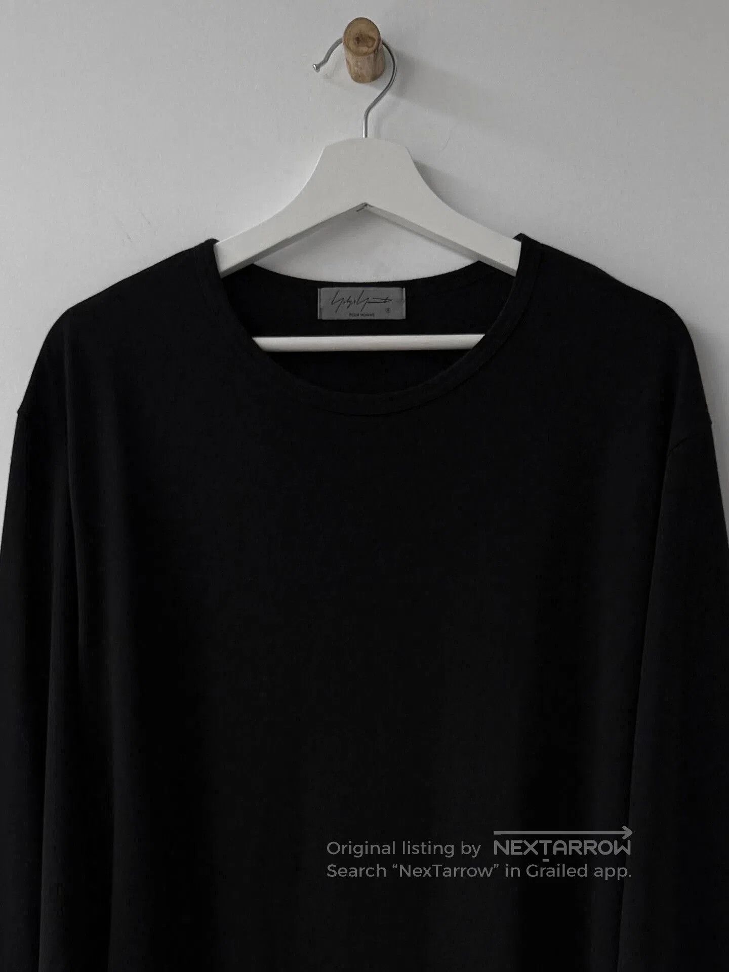 Yohji Yamamoto Yohji Yamamoto Black Cotton Long Sleeve Top. Size US L / EU 52-54 / 3 - 4 Thumbnail