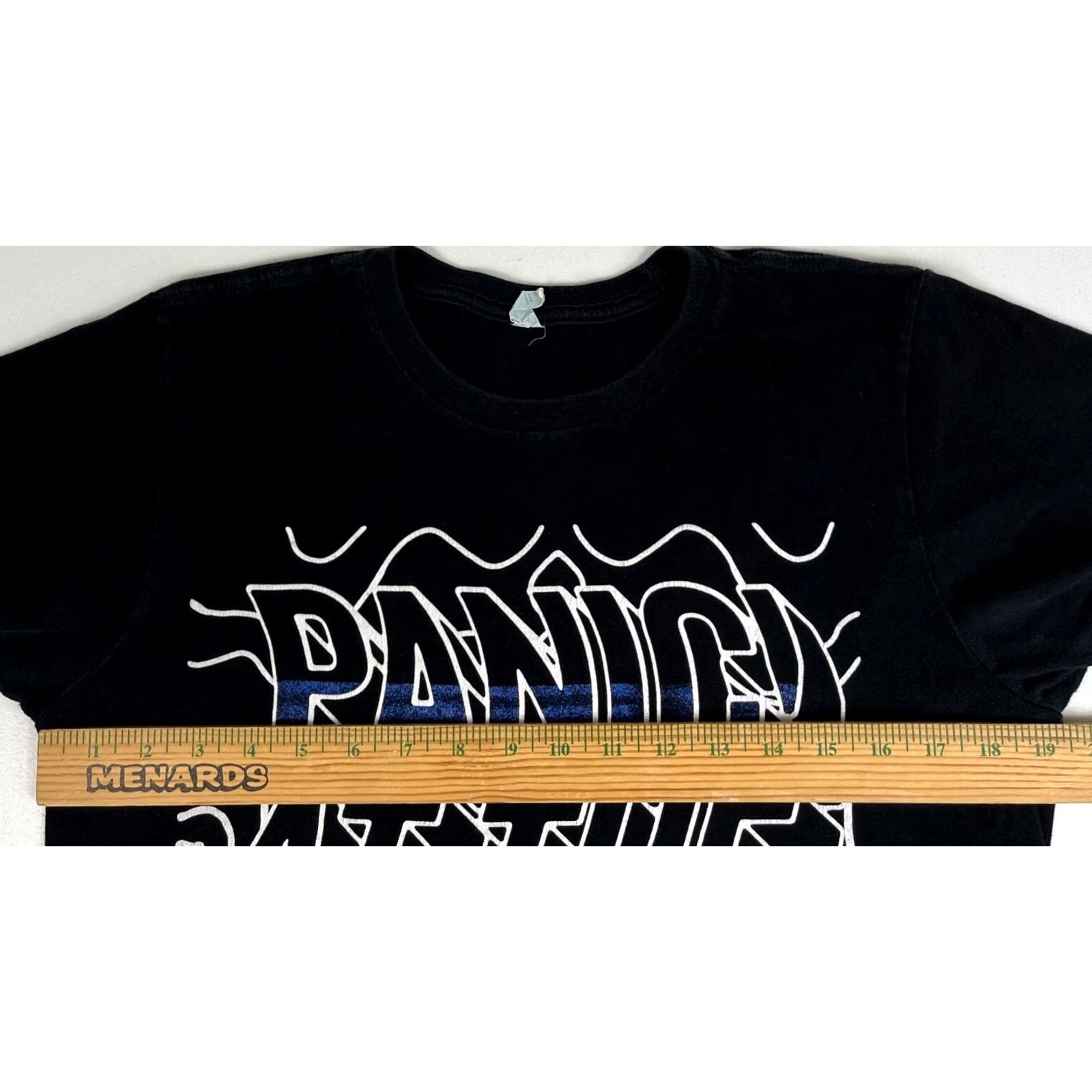 Vintage Panic At The Disco Death of a Bachelor T-Shirt Men M Black Cotton Short Sleeve Crew Neck Band Music 2010s Rock Fans Mens Size US M / EU 48-50 / 2 - 8 Thumbnail