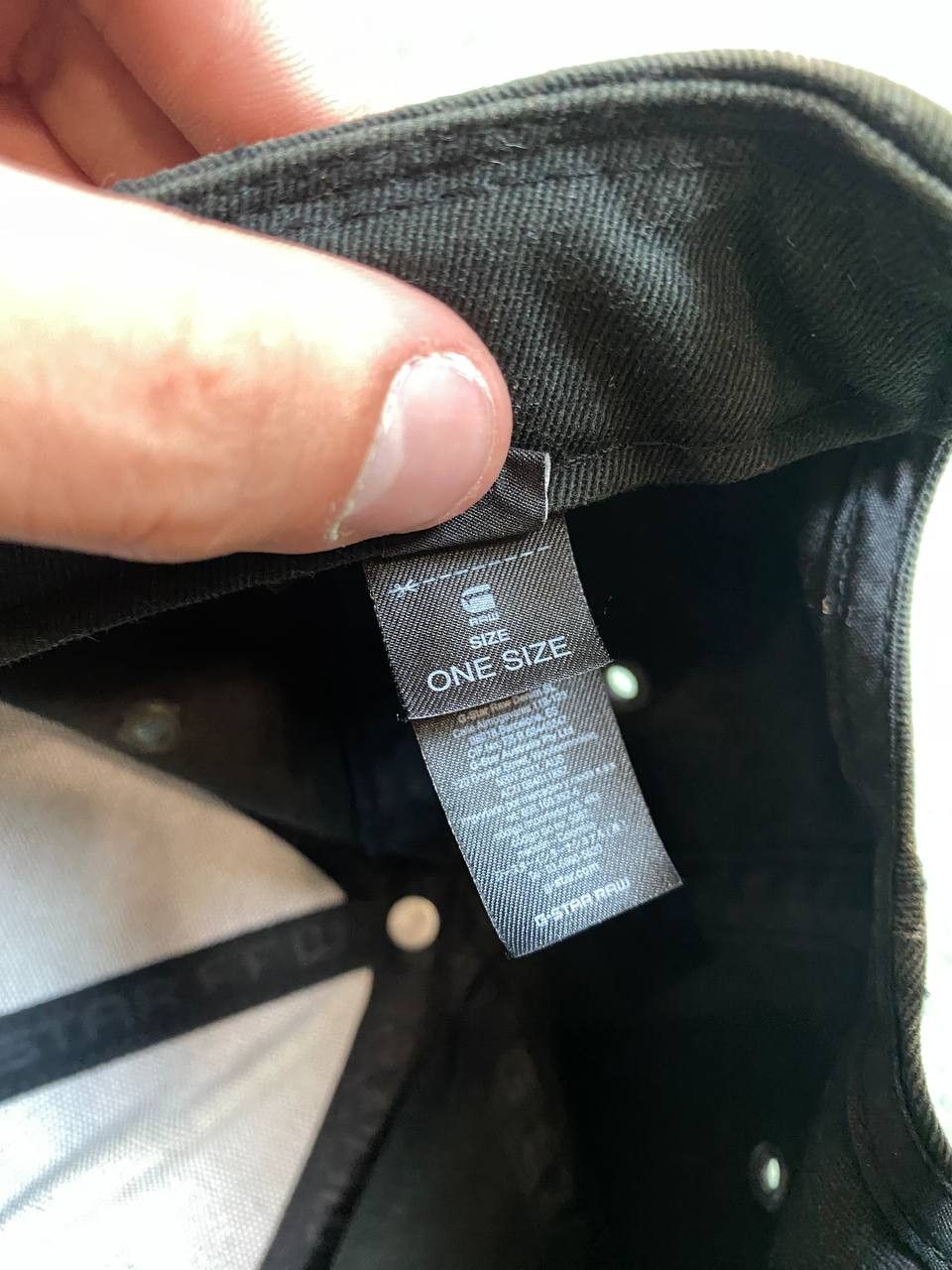G-Star black Hats Vintage big logo Cap Y2K G-Star Raw streetwear Size ONE SIZE - 3 Thumbnail