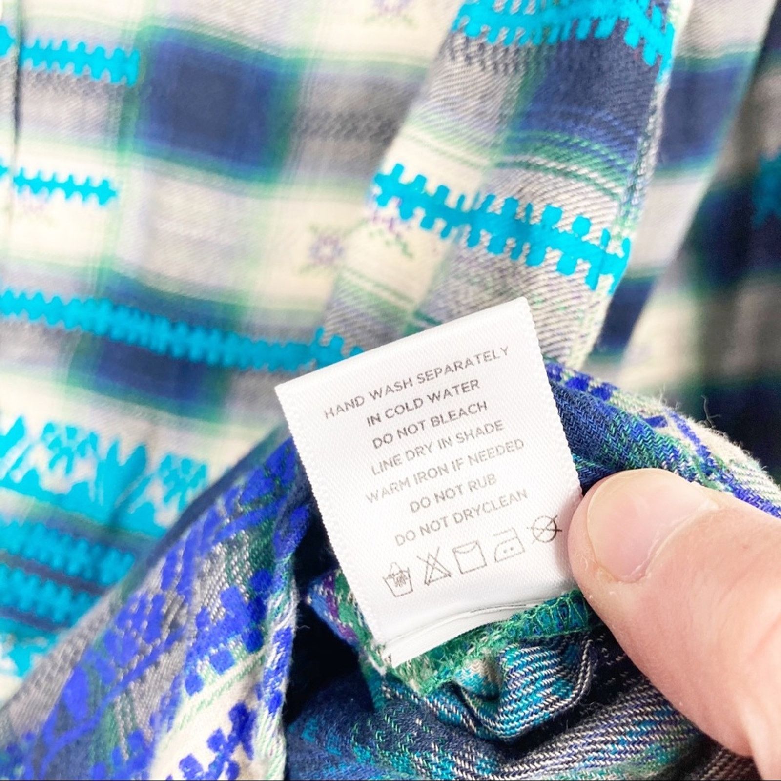 Other Roberta roller rabbit plaid ombré flannel blue Size XS / US 0-2 / IT 36-38 - 3 Thumbnail