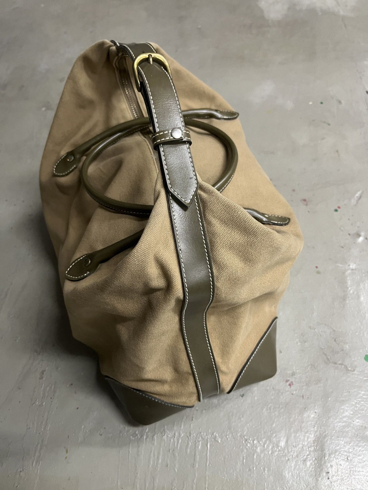 If Six Was Nine Vintage Comme Ca Duck Canvas Duffle Bowling Boston Bag Size ONE SIZE - 14 Thumbnail