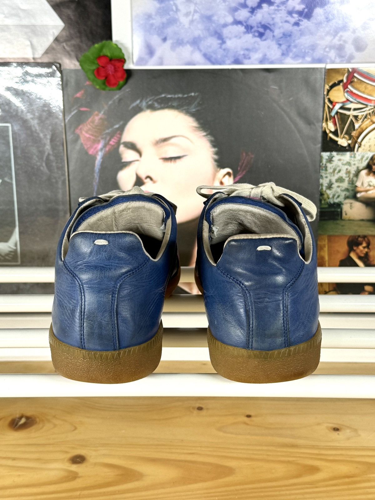 Maison Margiela 2010s GAT Paint Splatter Leather Low Sneakers Size US 10 / EU 43 - 3 Thumbnail