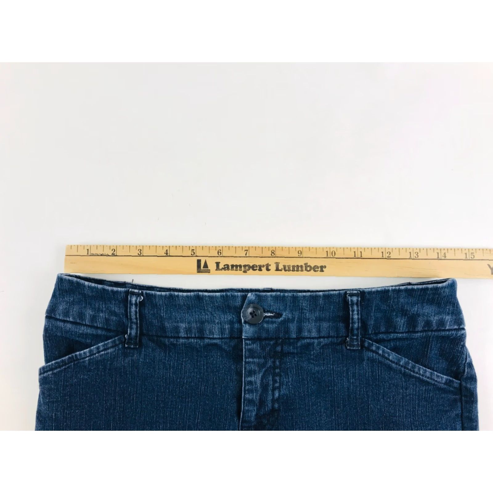 Vintage St. John's Bay Jeans Women 4P Petite Denim Capri Crop Straight Leg Low Rise Jeans Capris Size 27" / US 4 / IT 40 - 3 Thumbnail